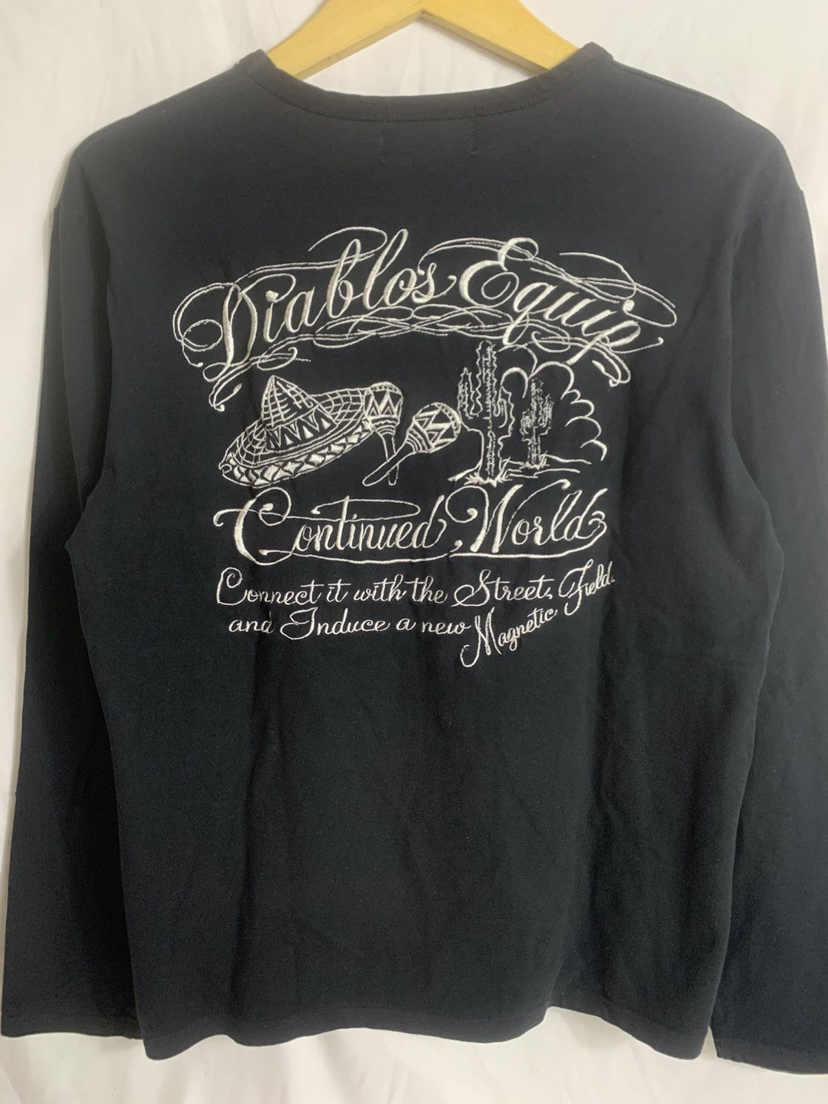 Japanese Brand Japanese Diablos Poem longsleve Size US M / EU 48-50 / 2 - 11 Thumbnail