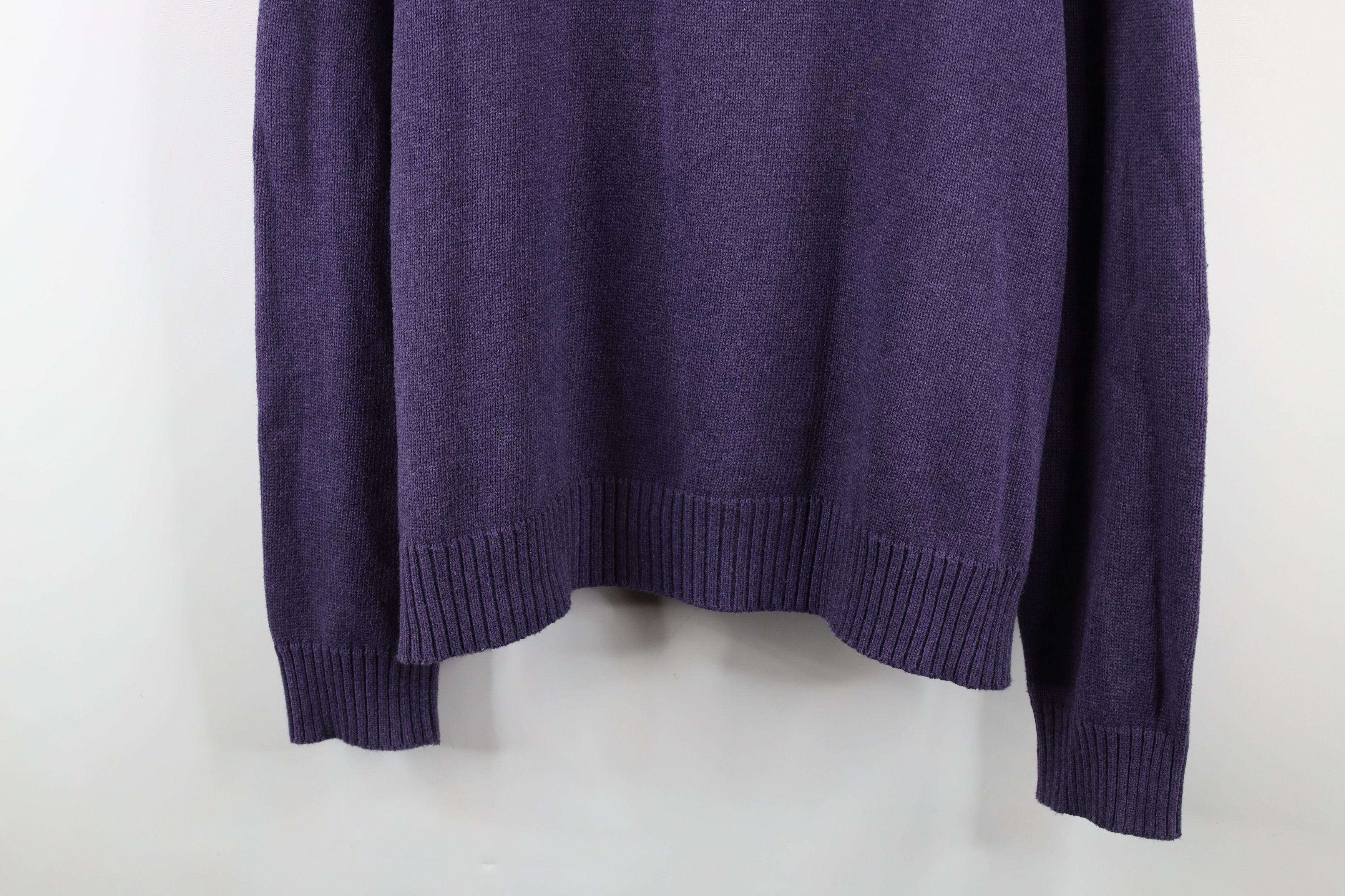 Ralph Lauren × Vintage Vintage 90s Ralph Lauren Half Zip Pullover Sweater Purple Size US XXL / EU 58 / 5 - 3 Thumbnail