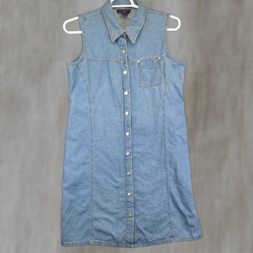 fairy festival dress Danica Light Wash Denim Lace Up Strapless Mini Dress - US 2 main image 1
