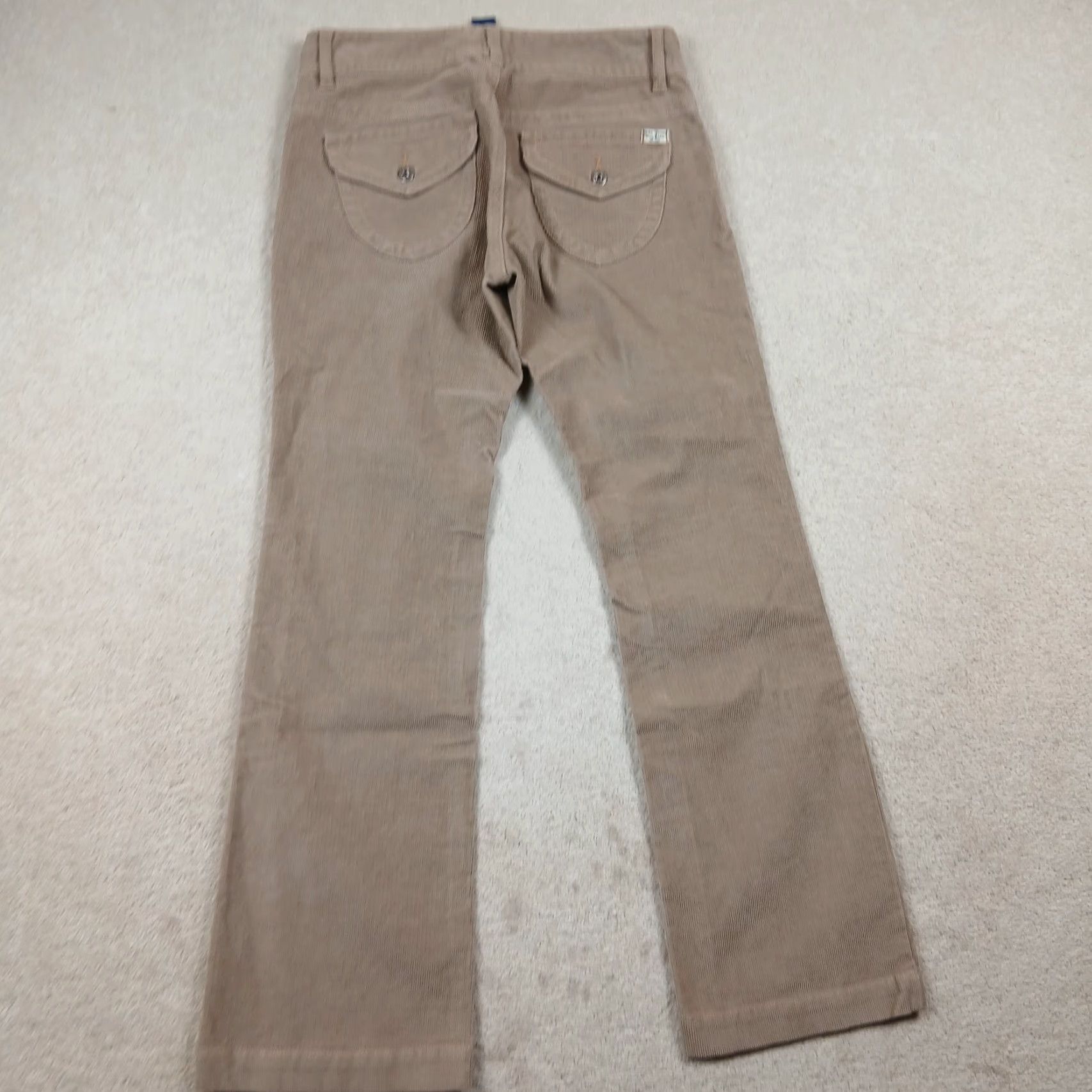 Vintage VINTAGE CHIC Jeans Corduroy 30x30 Regular Womens 4x30 Brown 90s 80s Polo Jeans Bootcut 5-Pocket Design Pattern Solid 100% Cotton Size 27" / US 4 / IT 40 - 2 Thumbnail