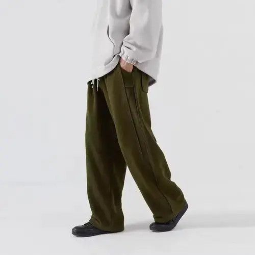 Jean 20AW Indigo Union Japan Military Green Fleece Sashiko Pants Size US 34 / EU 50 - 2 Thumbnail