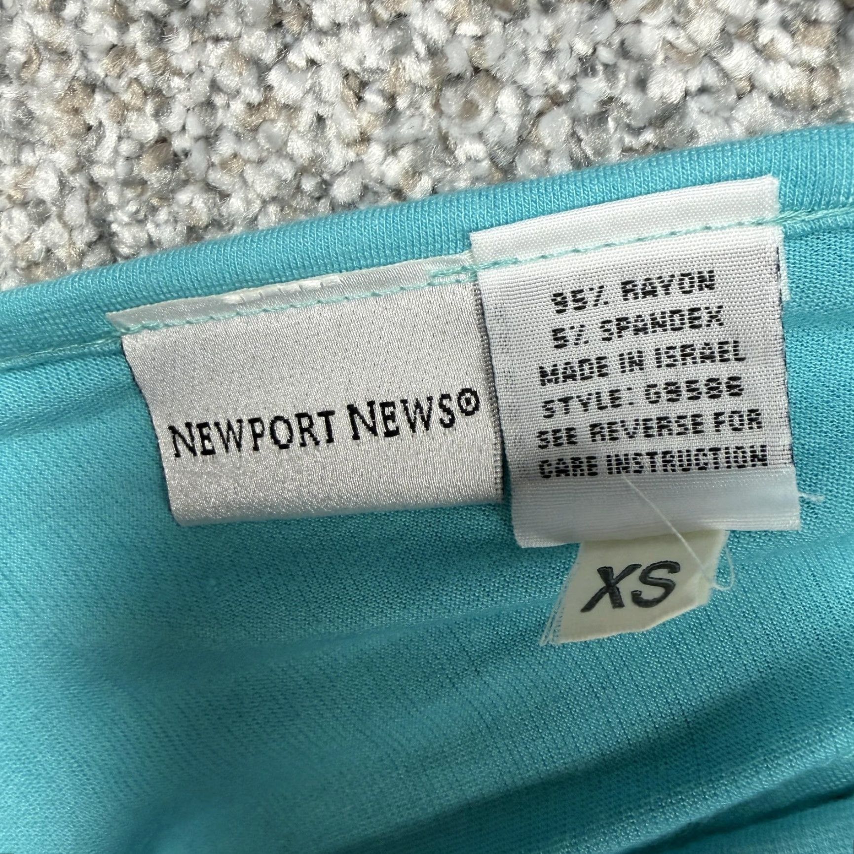 Vintage VINTAGE Newport News Dress XS Belted Maxi Wrap Dress Sleeveless V-Neck Blue Women Casual Travel 90s? 2000s? (note: question). Size XS / US 0-2 / IT 36-38 - 4 Thumbnail