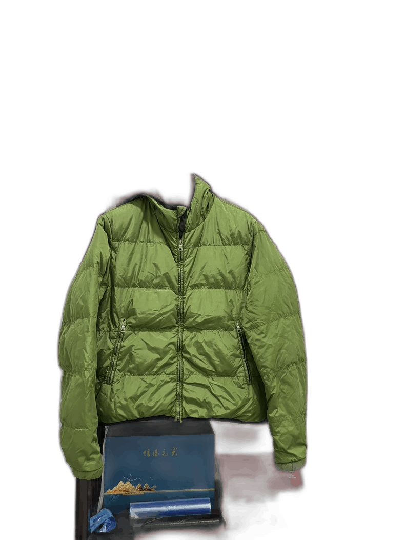 Prada Prada Green Puffer Jacket with Small Pocket Size US L / EU 52-54 / 3 - 1 Thumbnail