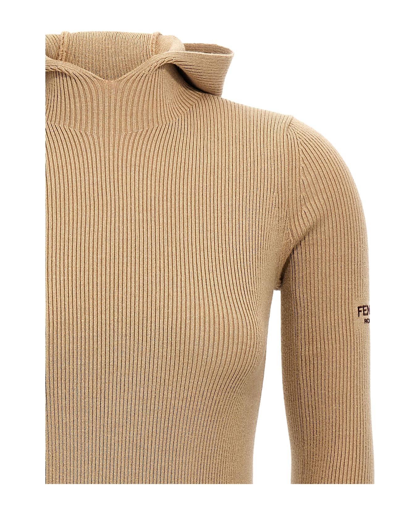 Fendi o1s1wg110326 Dress in Beige Size L / US 10 / IT 46 - 3 Thumbnail