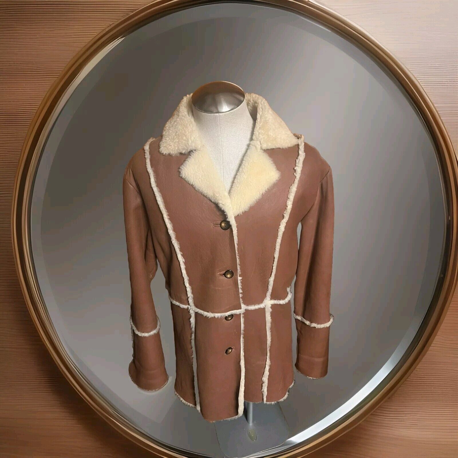 Excelled Excelled Leather Jacket Size XL Sheepskin Brown Shearling Size US XL / EU 56 / 4 - 1 Thumbnail