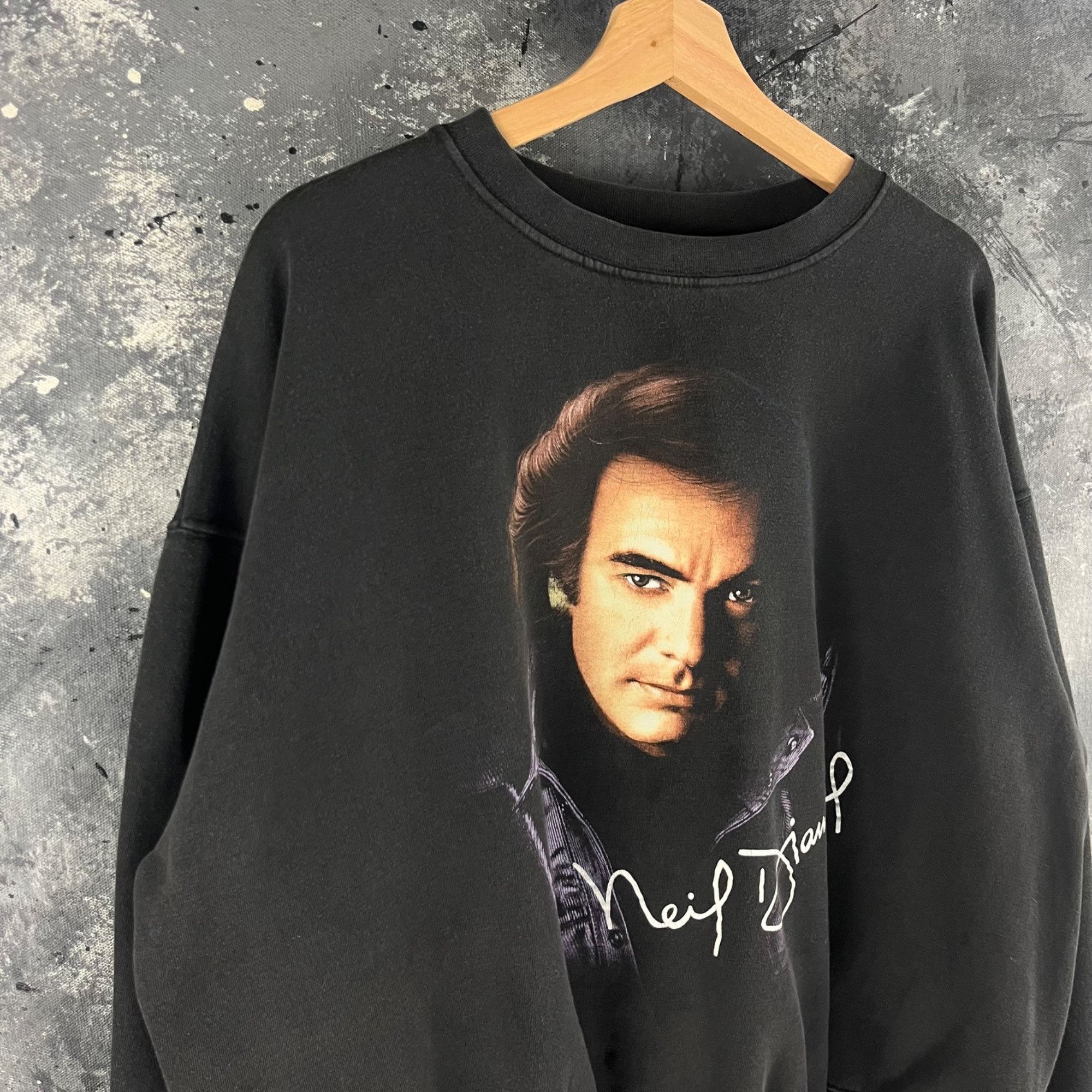 Band Tees × Vintage Vintage 1993 Neil Diamond sweatshirt Size US XL / EU 56 / 4 - 2 Thumbnail