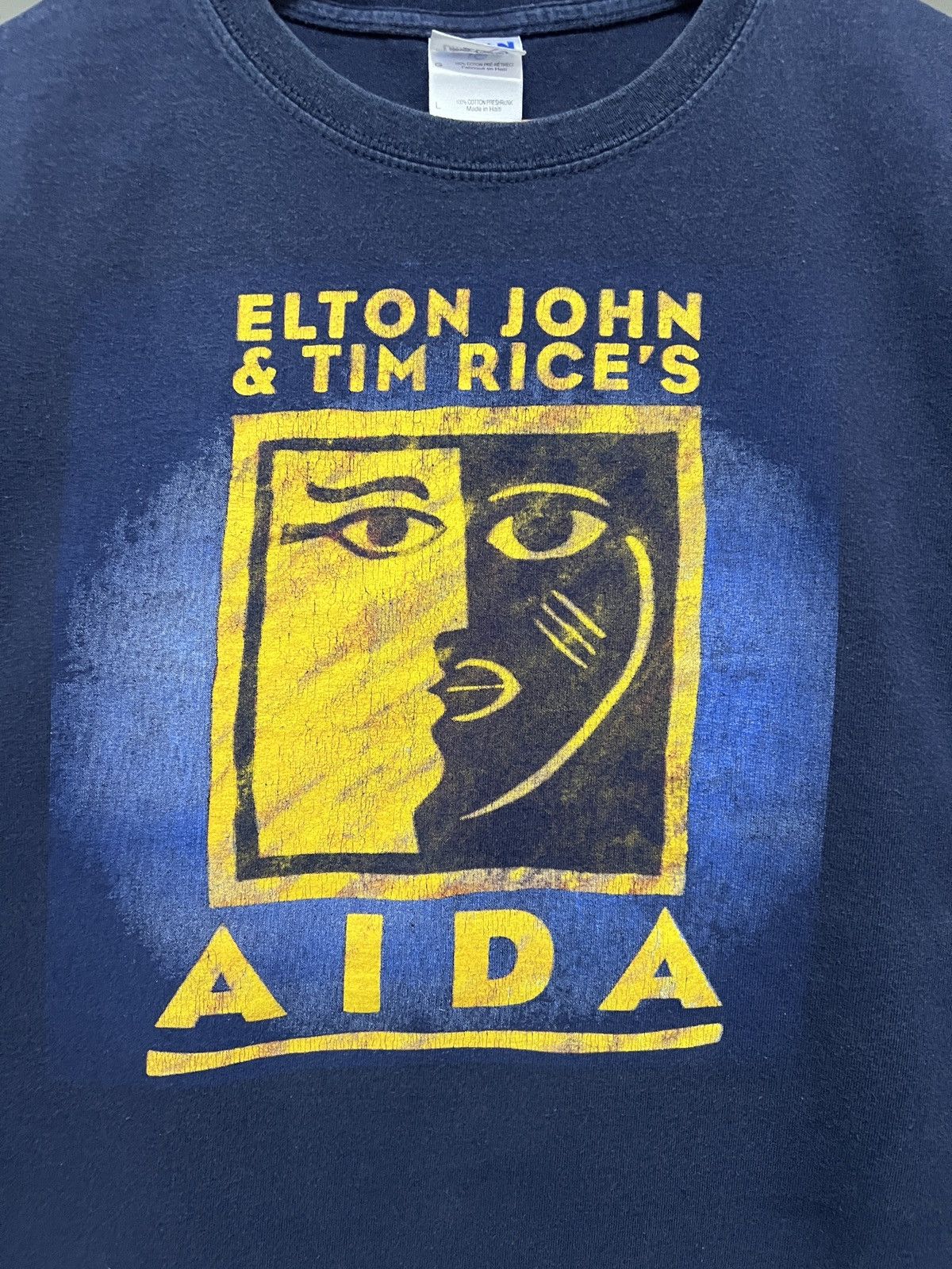 Vintage Elton John & Tim Rice’s AIDA Broadway Musical Tee Shirt Size US L / EU 52-54 / 3 - 4 Thumbnail