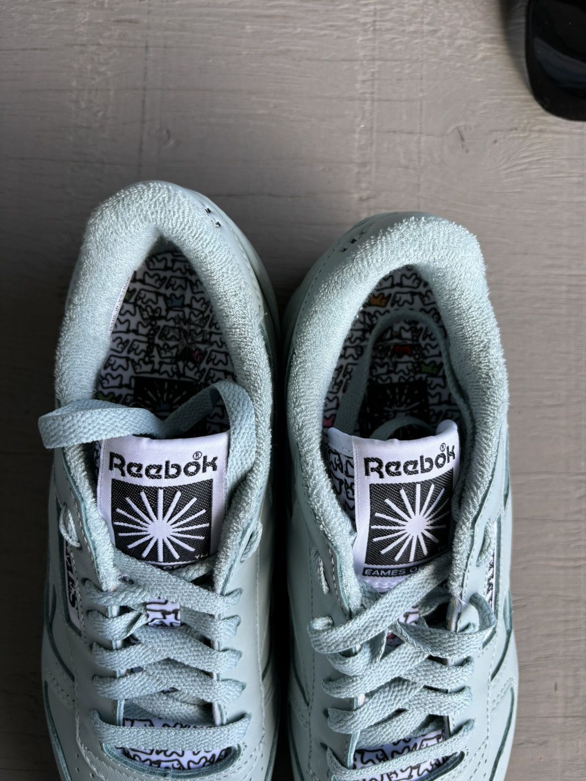 Other × Reebok Reebok x Eames Office Elephant Classic Leather Mint Sneakers Size US 7 / EU 40 - 10 Thumbnail