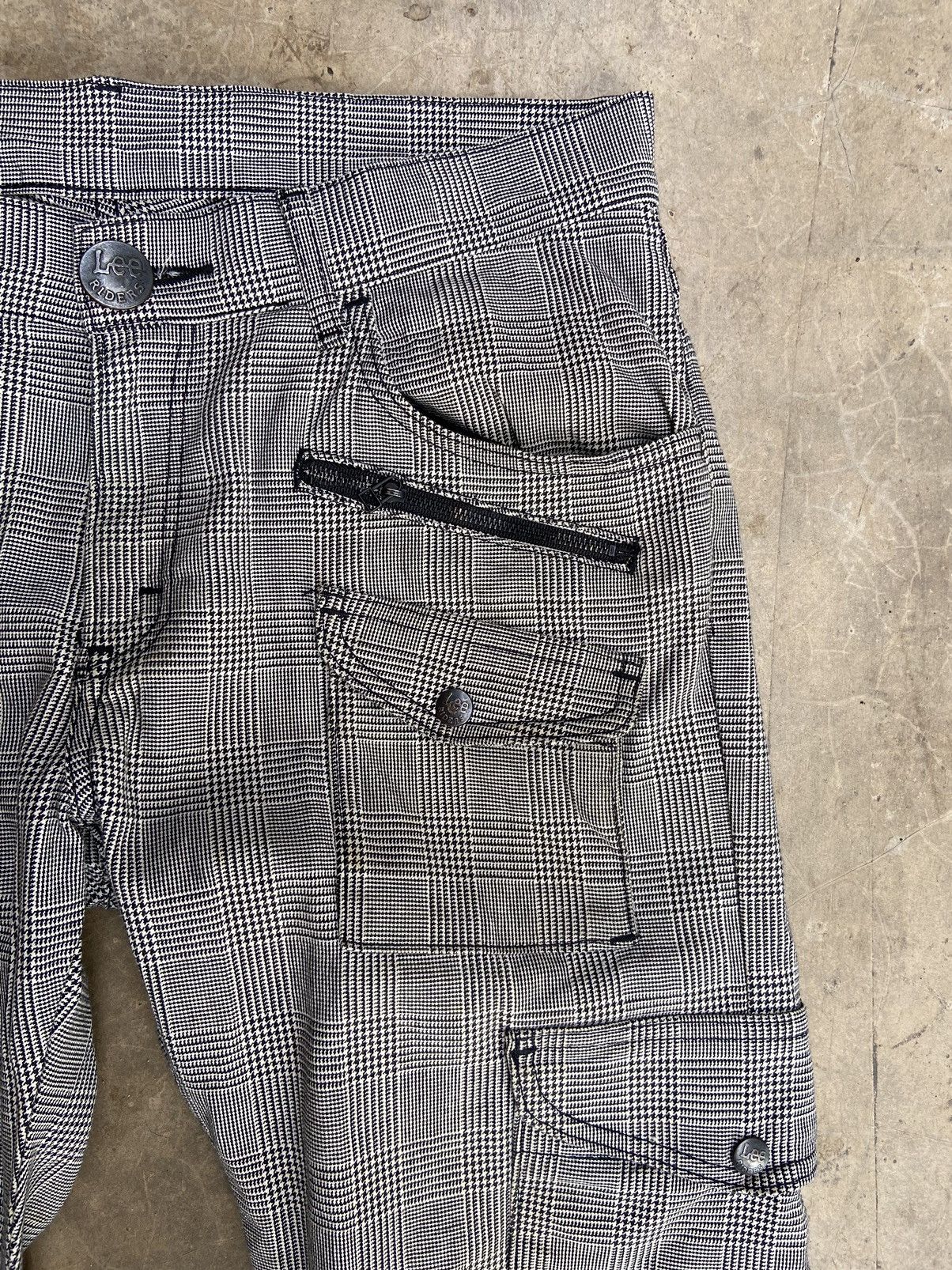 Beauty Beast 🔥 Lee Riders cargo pants punk plaid if six was nine Size US 33 - 4 Thumbnail