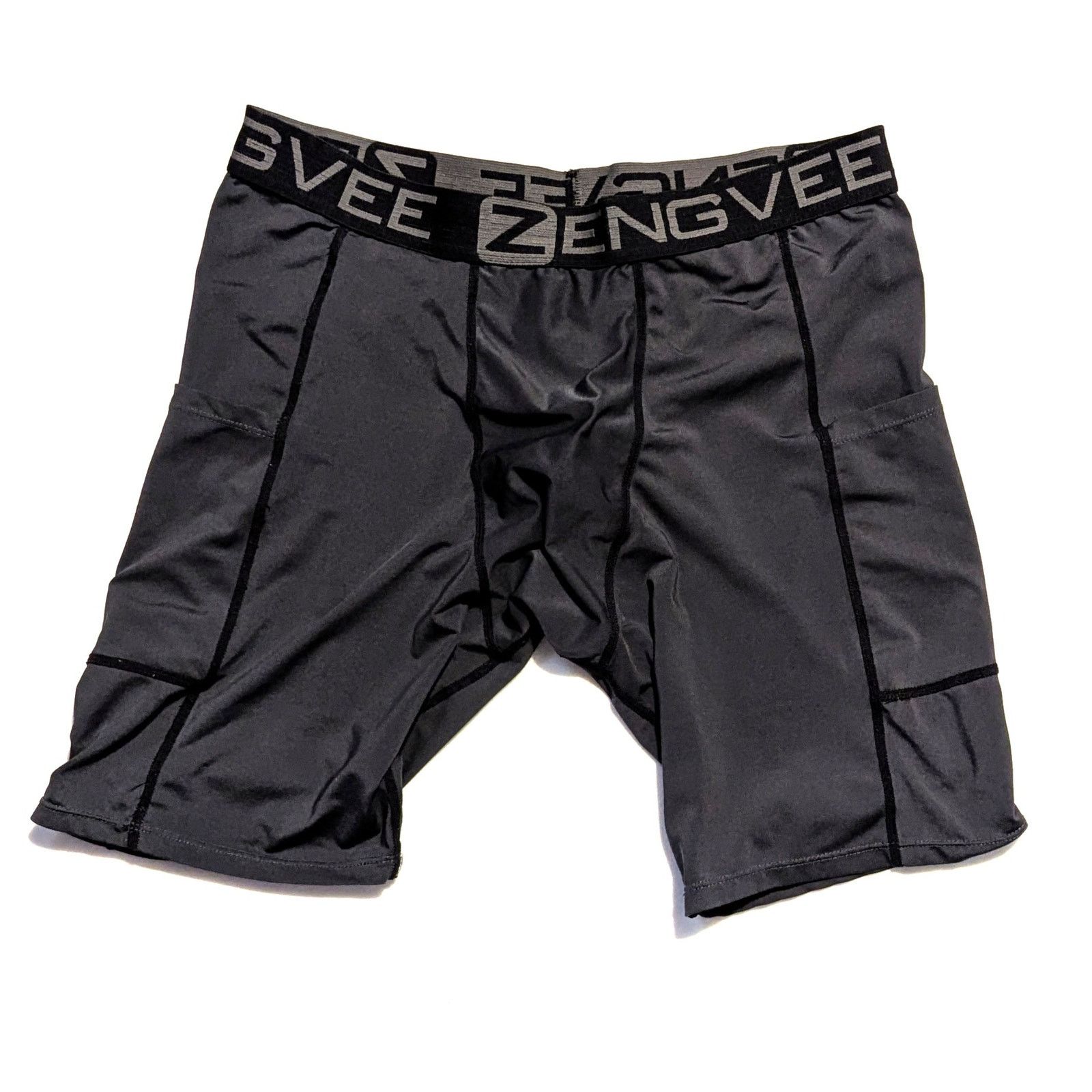 Other ZENGVEE Compression Shorts Men w/ Pocket Running Short Large Size US 36 / EU 52 - 2 Thumbnail