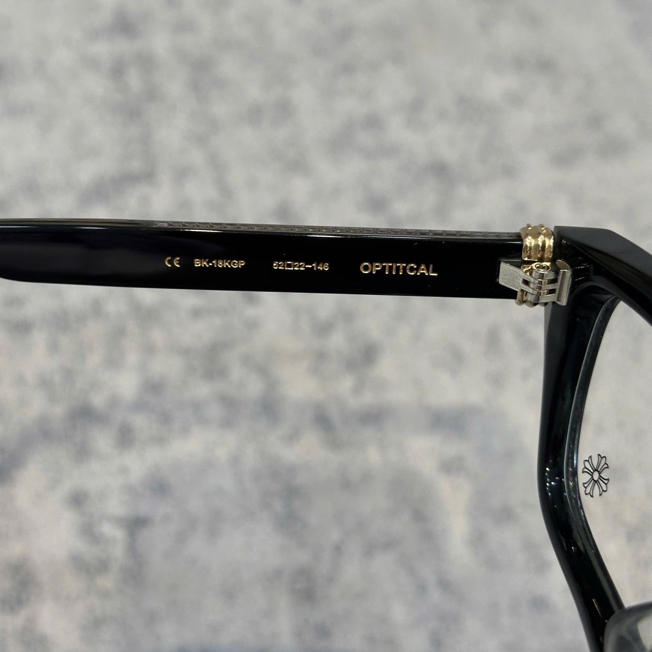 Chrome Hearts CHROME HEARTS OPTITCAL Black/18KGP Size ONE SIZE - 6 Thumbnail