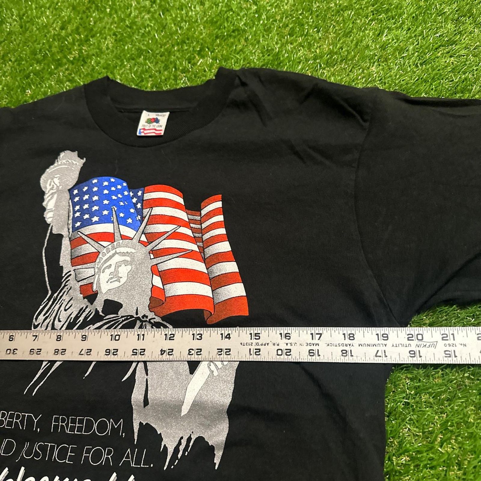 Other 90s Vintage "Welcome Home!" Patriotic Graphic T-Shirt Size US L / EU 52-54 / 3 - 4 Thumbnail