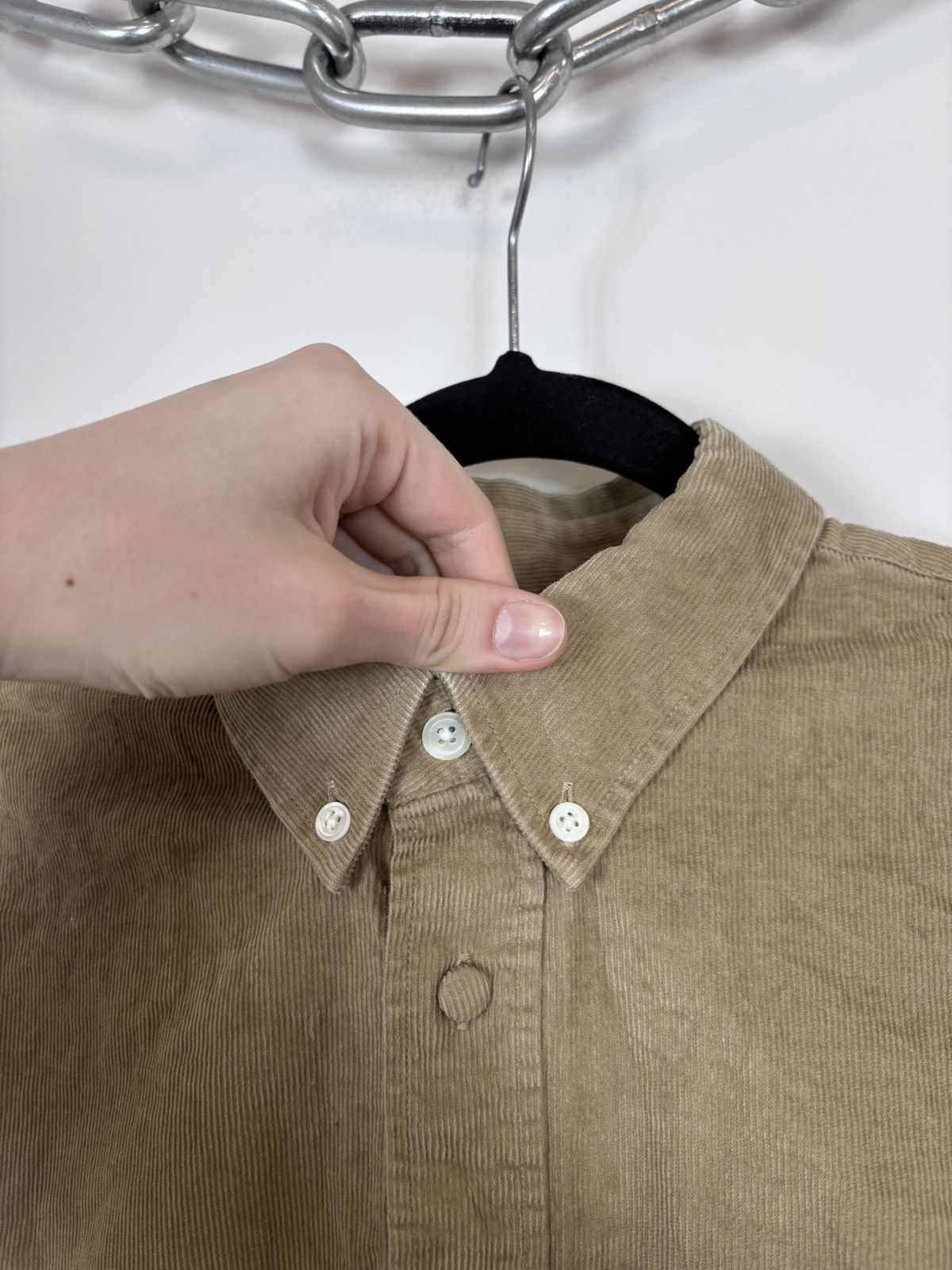 Acne Studios Acne Studios Isherwood Corduroy Velvet Long Sleeve Shirt Size US M / EU 48-50 / 2 - 5 Thumbnail