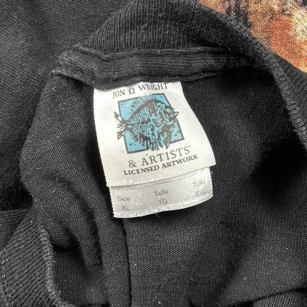 Other Vintage Y2K John Q. Wright Wolf T Shirt Black Water Falls WV Size US XL / EU 56 / 4 - 6 Thumbnail