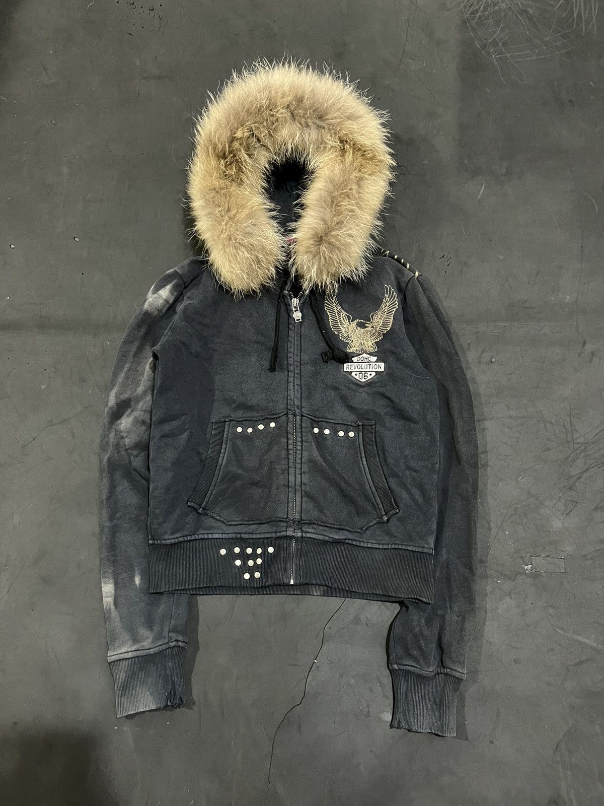 JAPANESE BRAND FUR HOODIE LGB STYLED
