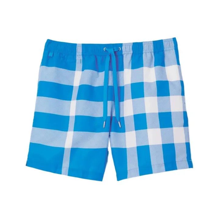 Burberry Burberry SS23 Blue Check Drawstring Casual Shorts Size US 26 / EU 42 - 1 Thumbnail