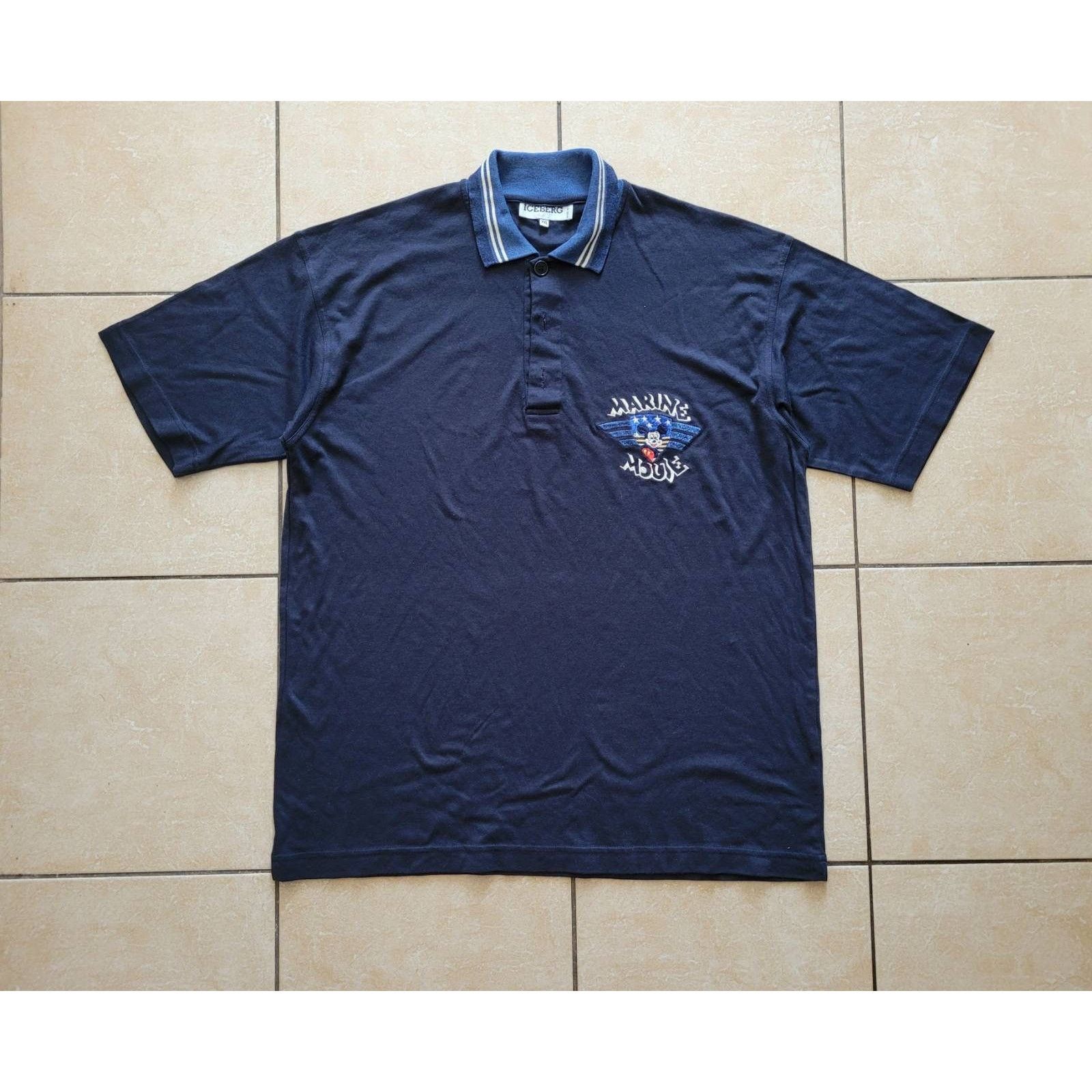 Iceberg Vintage ICEBERG Disney Mickey Mouse Polo from 1991 Size US XL / EU 56 / 4 - 1 Thumbnail