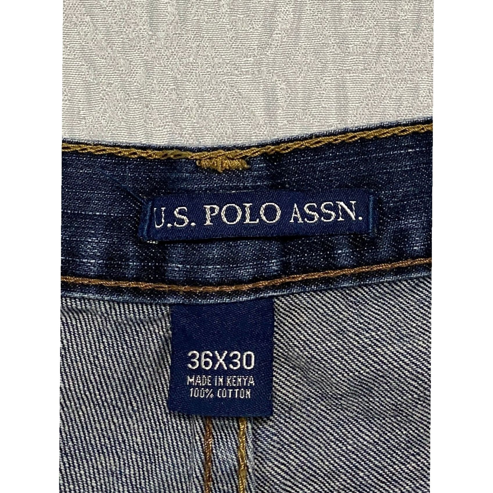 U.S. Polo Assn. VINTAGE US Polo ASSN Jeans Men 36x28 Blue Relaxed Straight Embroidered Big Pony Jeans Size US M / EU 48-50 / 2 - 4 Thumbnail