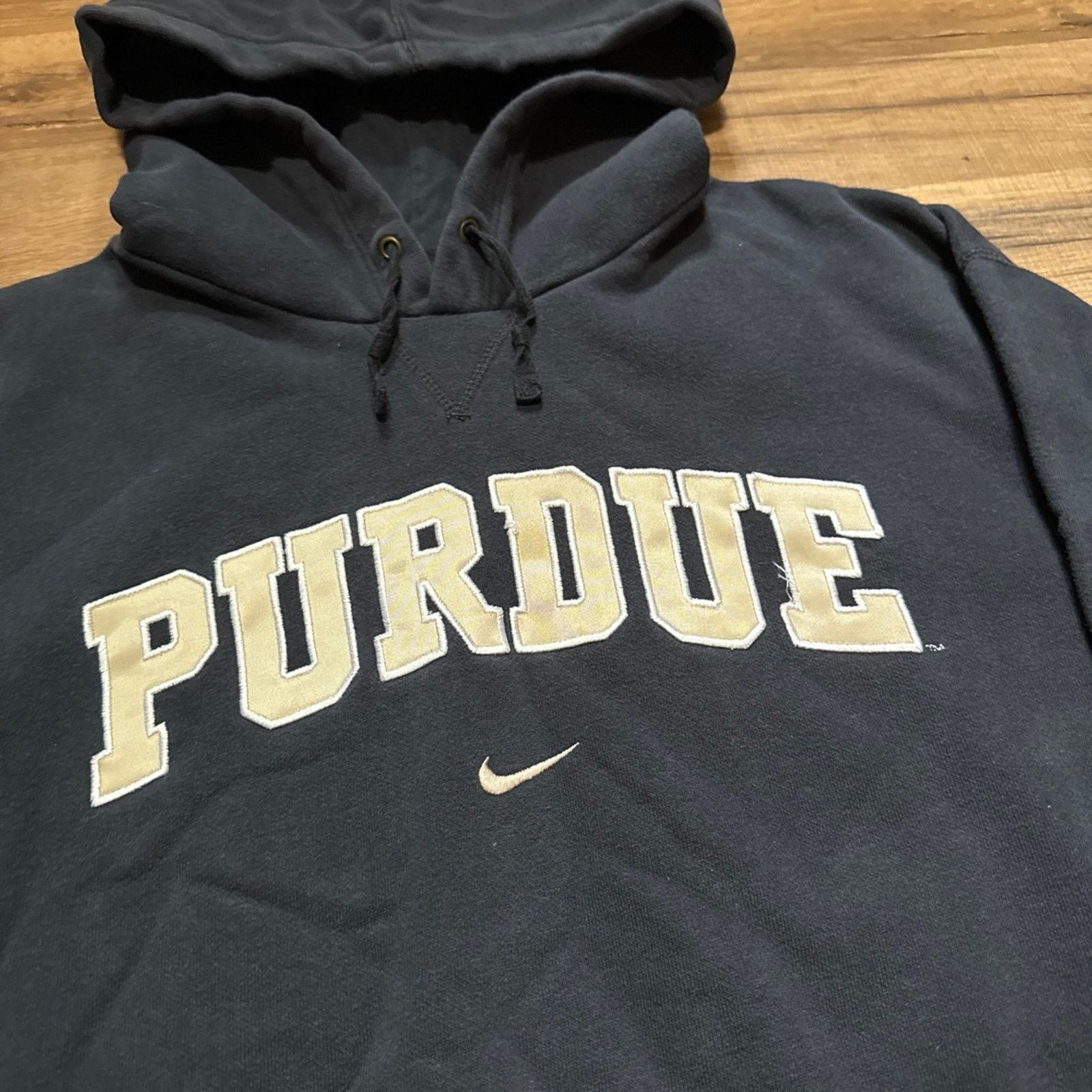 Nike Y2K Nike Team Purdue Center Swoosh Hoodie Sweatshirt Size US XL / EU 56 / 4 - 3 Thumbnail