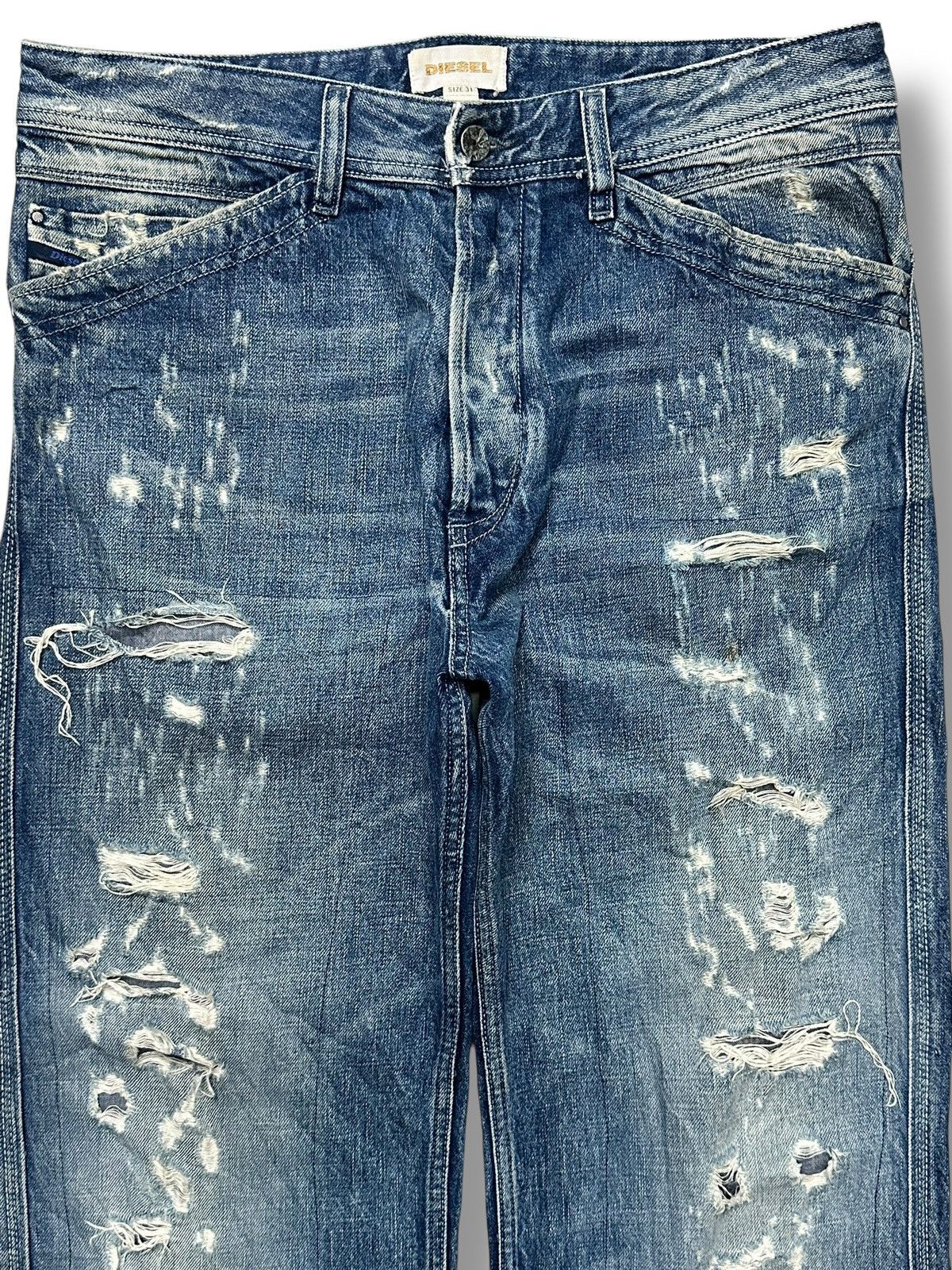 Diesel Vintage Diesel Distressed Ripped Jeans Straight With Faded Size US 34 / EU 50 - 2 Thumbnail