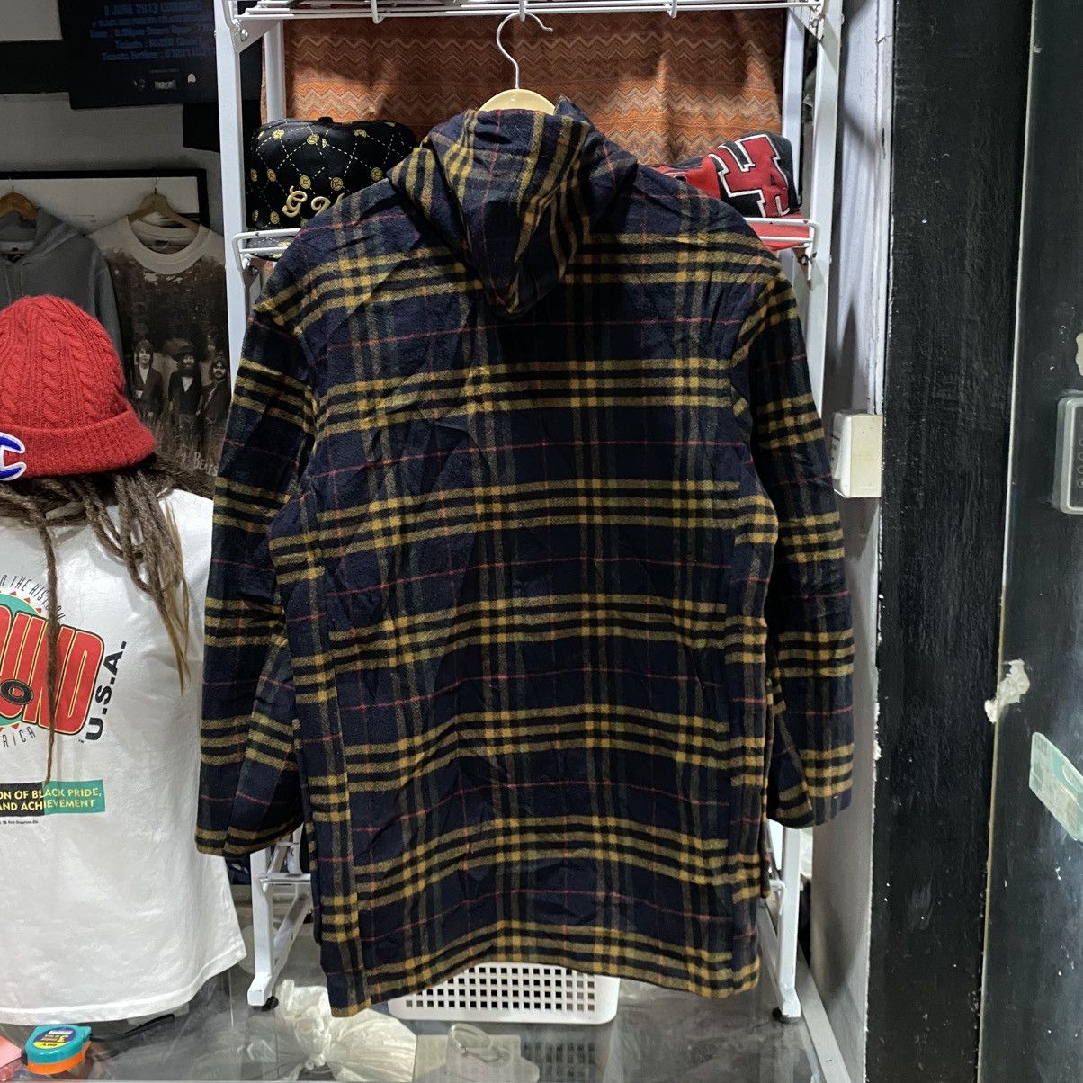 Gloverall Gloverall duffle coat tartan check wool blend Size US S / EU 44-46 / 1 - 2 Thumbnail
