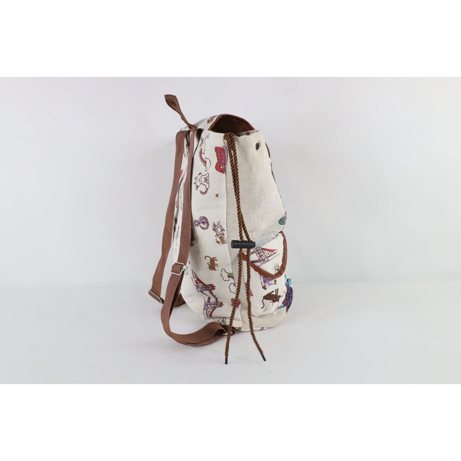 Vintage New Vintage Y2K All Over Print Cat Kitten Backpack Bag Size ONE SIZE - 6 Thumbnail
