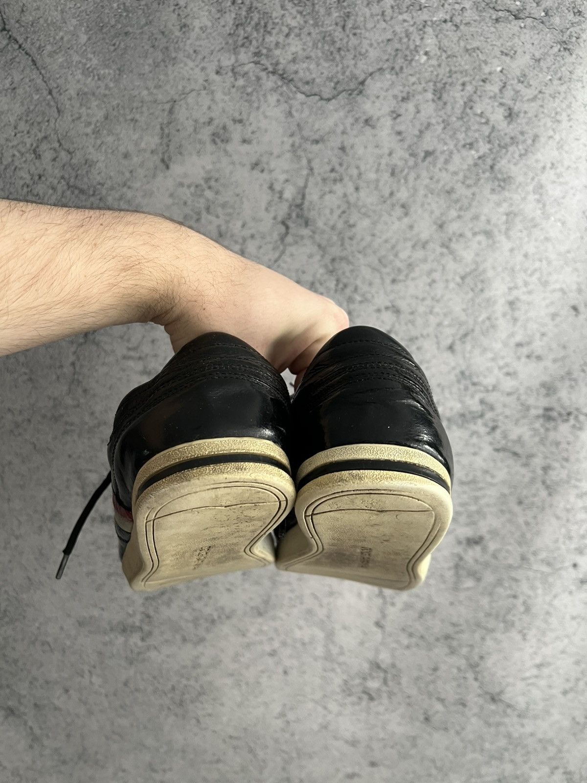 Dolce & Gabbana Vintage Dolce&Gabbana Patent Leather Low Top Sneakers DG Y2K Size US 9 / EU 42 - 12 Thumbnail