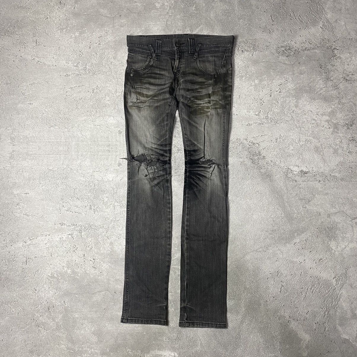 If Six Was Nine × Le Grande Bleu (L.G.B.) × Tornado Mart Tornado Mart Skiny Ripped Jeans Size US 28 / EU 44 - 1 Thumbnail