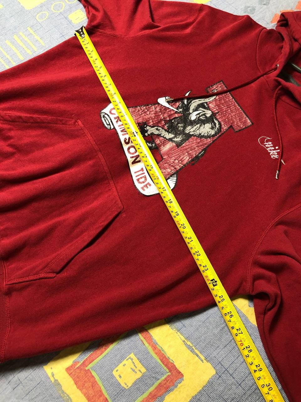 Nike NIKE hoodie Y2K Distressed faded SWOOSH print logo Size US XL / EU 56 / 4 - 12 Thumbnail