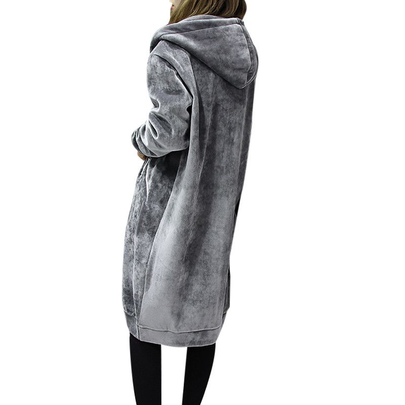 Japanese Brand × Vintage Winter Zip Plush Warm Casual Loose Hoodie Size ONE SIZE - 2 Thumbnail