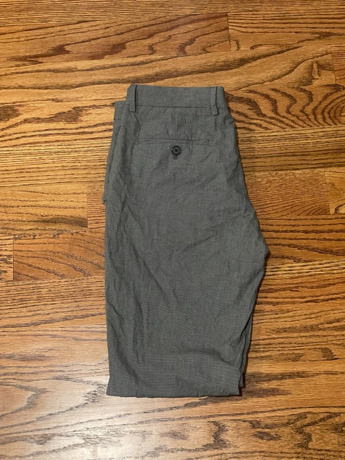 Express Express Men's 29x32 Gray Innovator Flat Front Pants Size US 29 - 1 Thumbnail