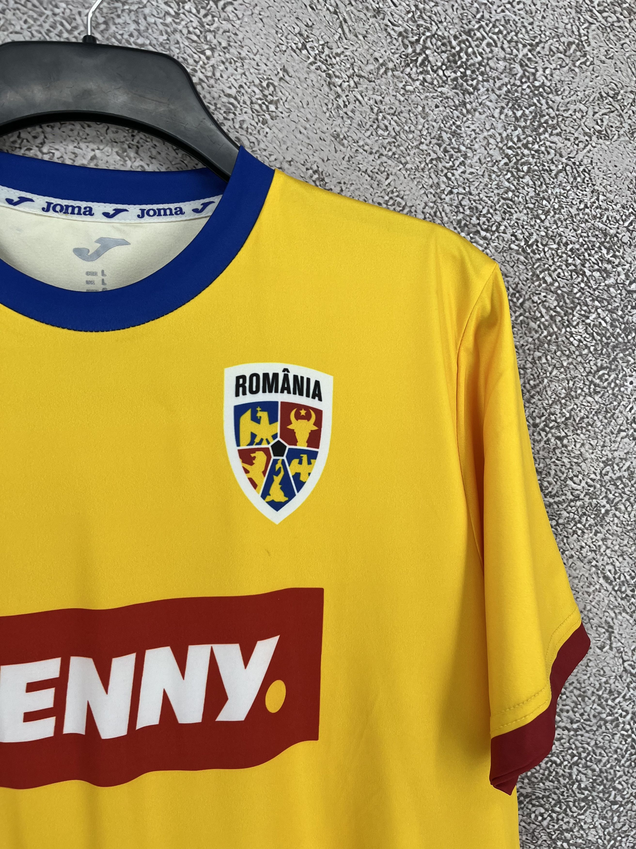 Joma Romania 2024-25 Joma Home Fan Football Shirt L Size US L / EU 52-54 / 3 - 7 Thumbnail