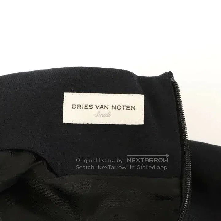 Dries Van Noten Dries Van Noten Black Wool Sleeveless Dress Size S / US 4 / IT 40 - 3 Thumbnail