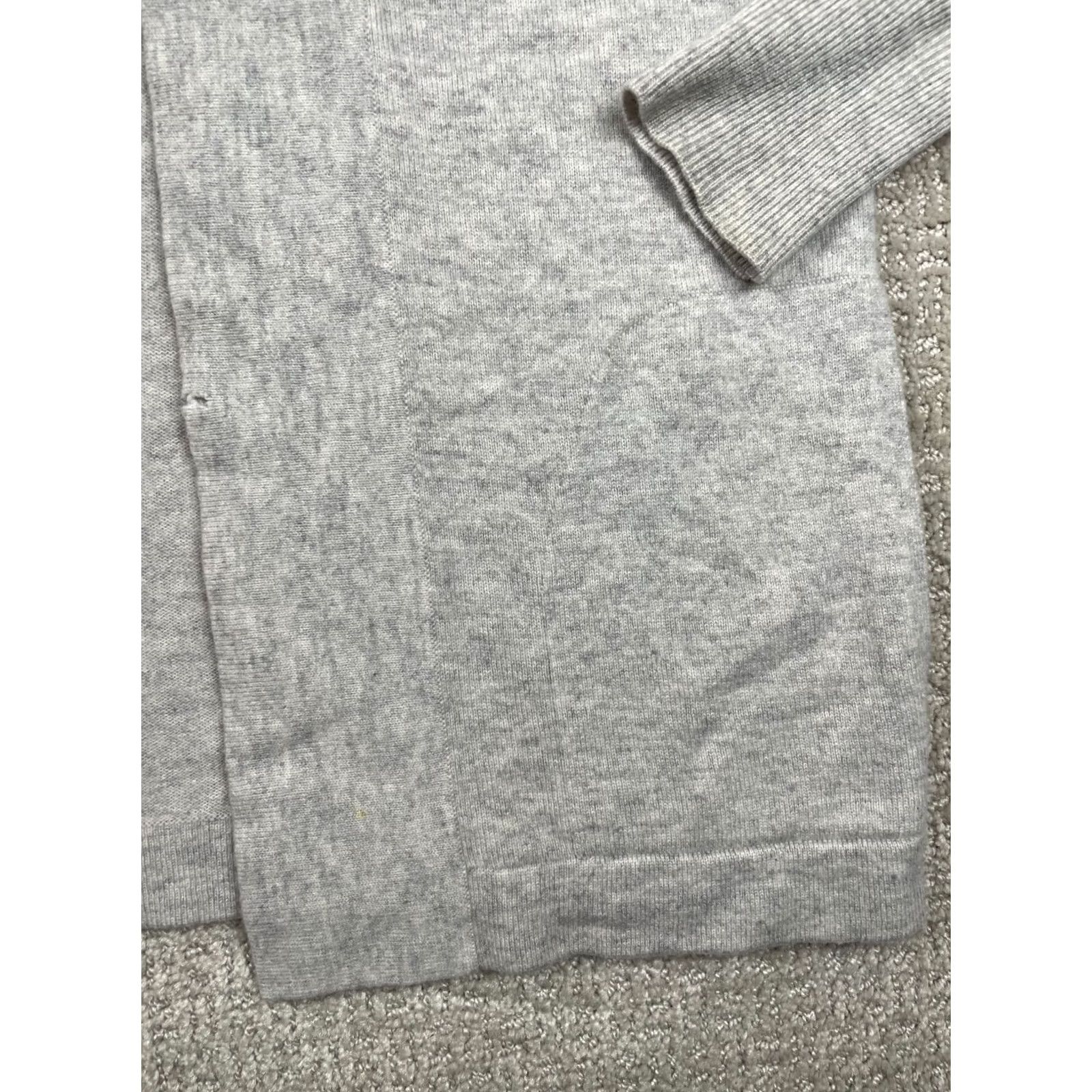 J.Crew J.CREW Cardigan Womens M Gray Open Front Cashmere Long Sleeve Sweater Solid Size M / US 6-8 / IT 42-44 - 7 Thumbnail