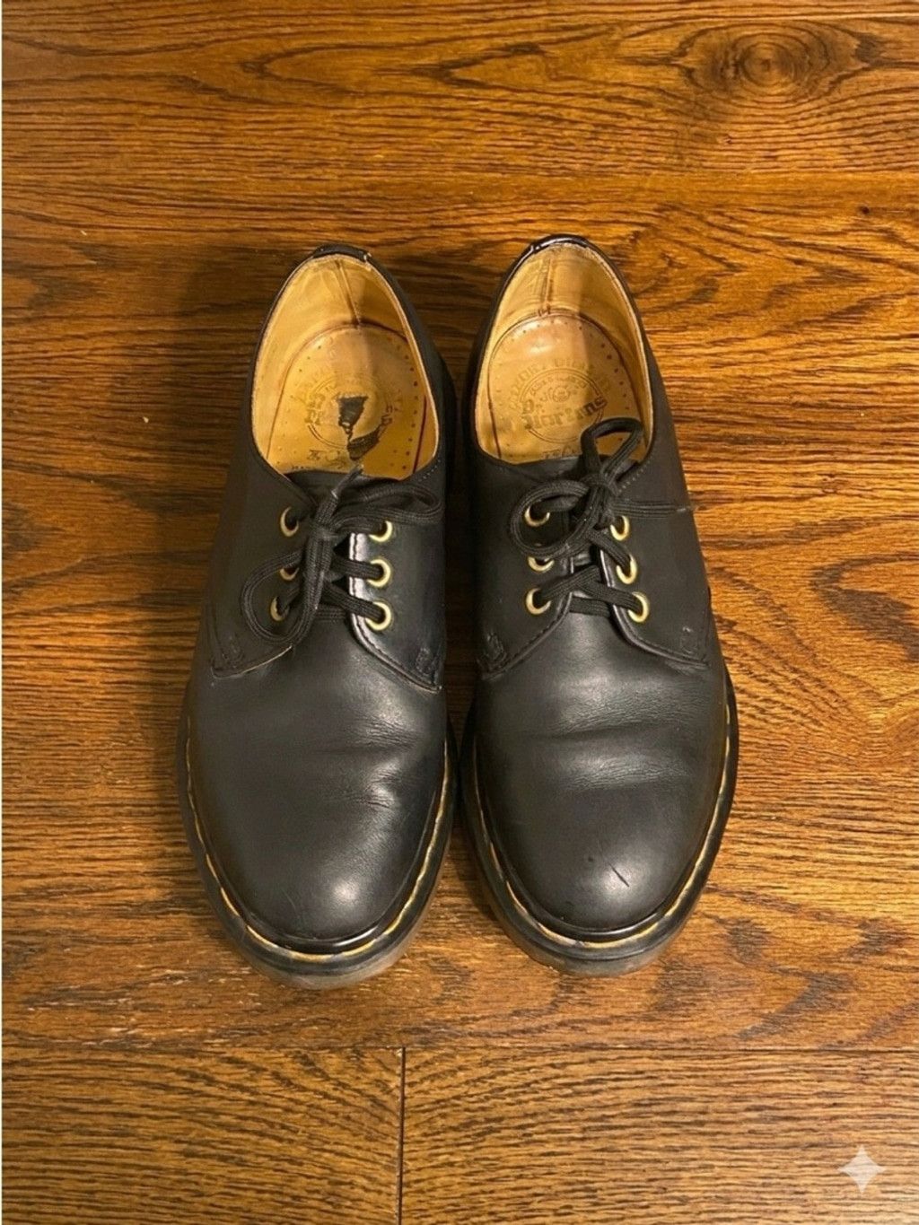Dr. Martens Dr. Martens 3 eye black low tops Vintage UK Size 6 Size US 6 / EU 39 - 1 Thumbnail