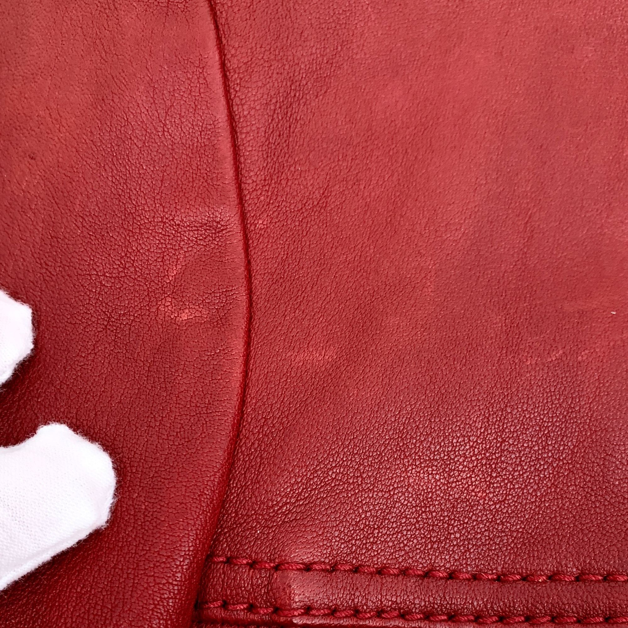 Gucci Gucci Red Lamb Leather Single-Breasted Long-Sleeve Jacket Si Size XS / US 0-2 / IT 36-38 - 3 Thumbnail