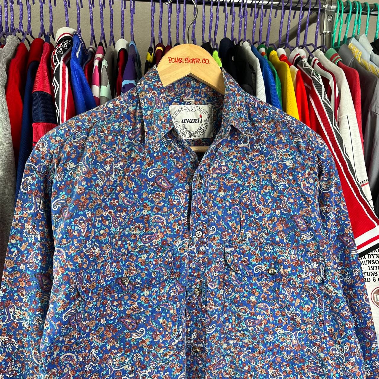 Vintage 90s Avanti Surf Hawaiian Aloha Long Sleeve Button Up Shirt Size US S / EU 44-46 / 1 - 1 Thumbnail