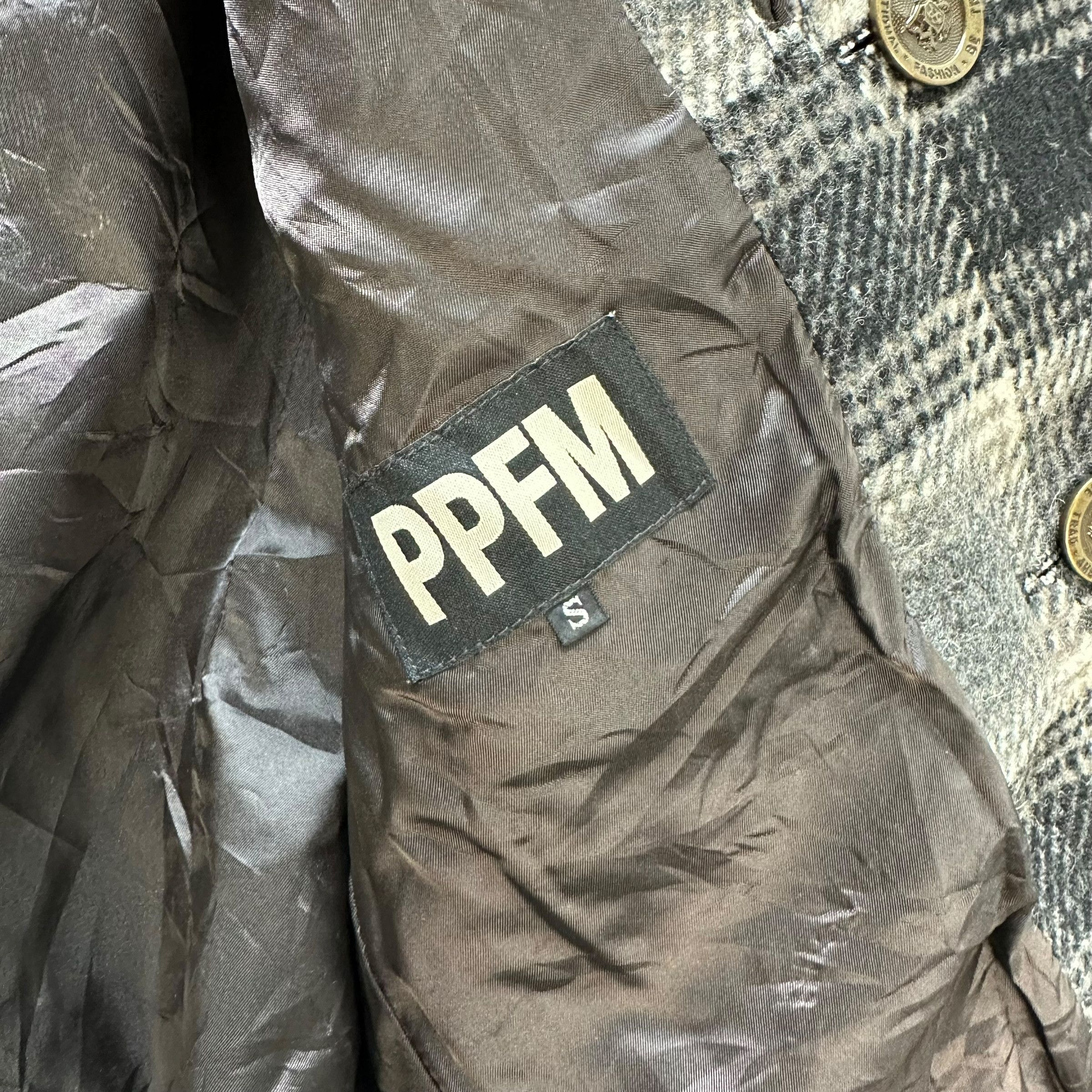 PPFM PPFM Studded Logo Fur Hoodie Tartan Crop Jacket #A54-1246 Size US S / EU 44-46 / 1 - 13 Thumbnail