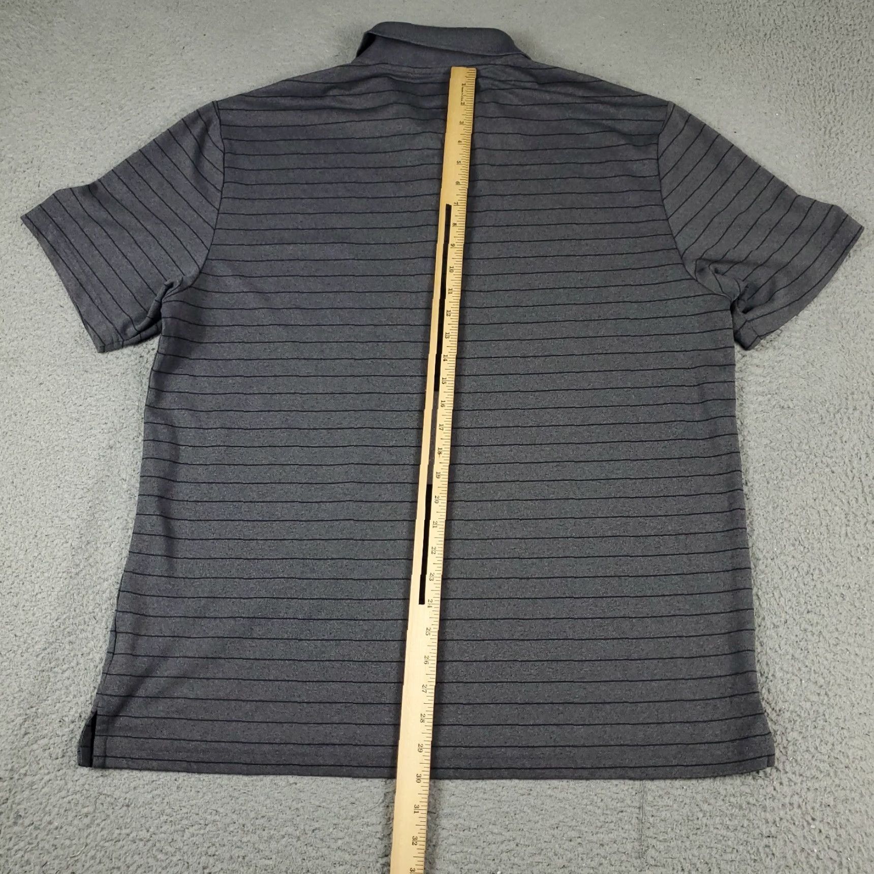 Vintage Greg Norman Polo Shirt Mens XL Gray Striped Polo Shirt Casual Golf Short Sleeve Button-Front Logo Nike? Size US XL / EU 56 / 4 - 4 Thumbnail