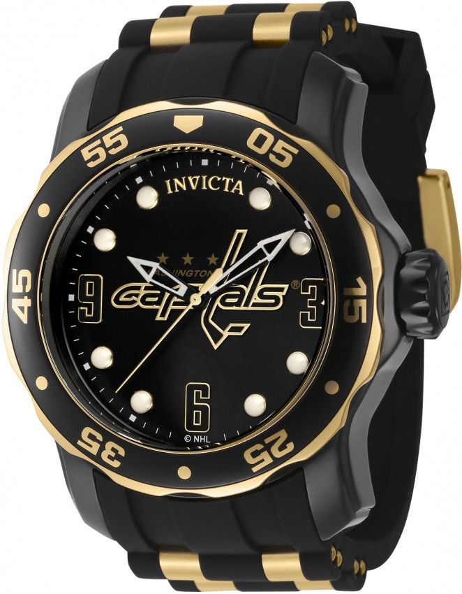 Invicta × NHL NHL Washington Capitals Quartz Black Dial Men's Watch Size ONE SIZE - 1 Thumbnail
