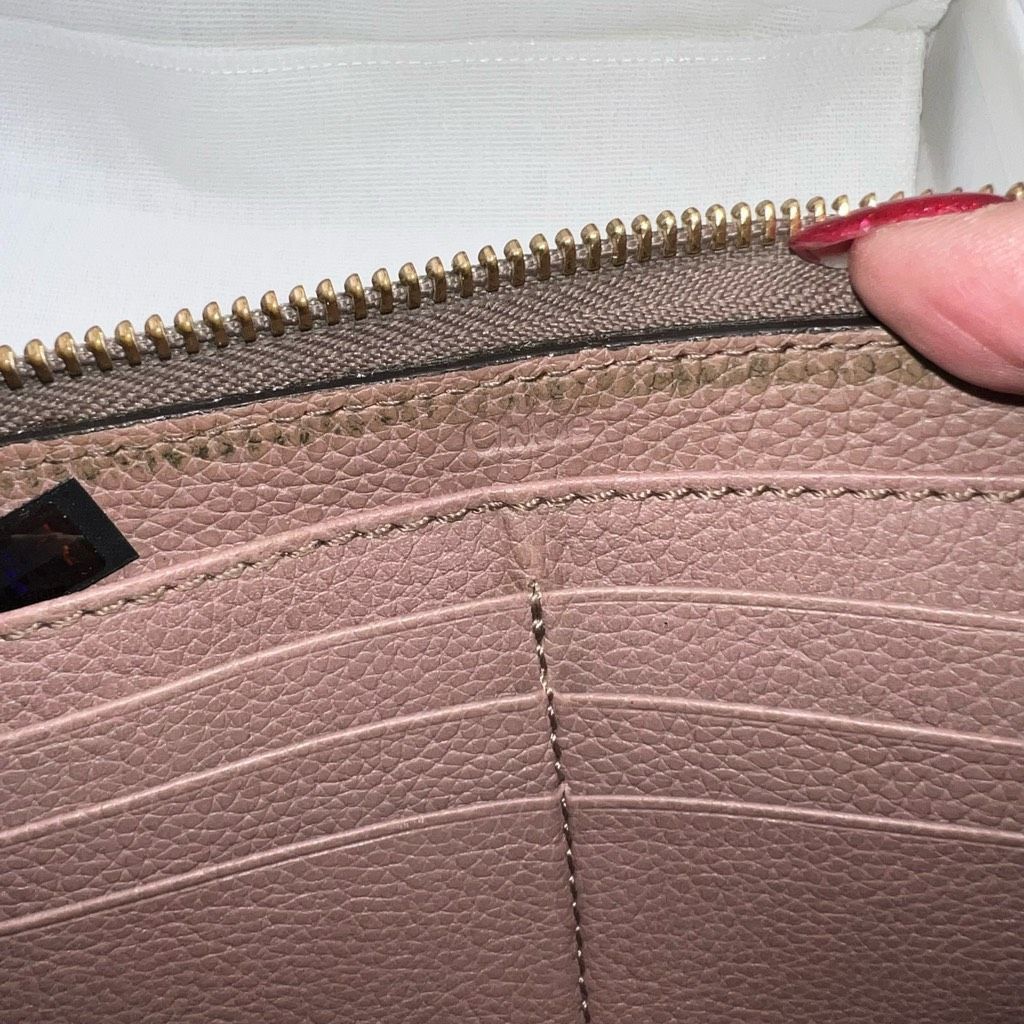 Chloe Chloe Full Inclusion Beige/Blush Zip Around Long Wallet Size ONE SIZE - 11 Thumbnail