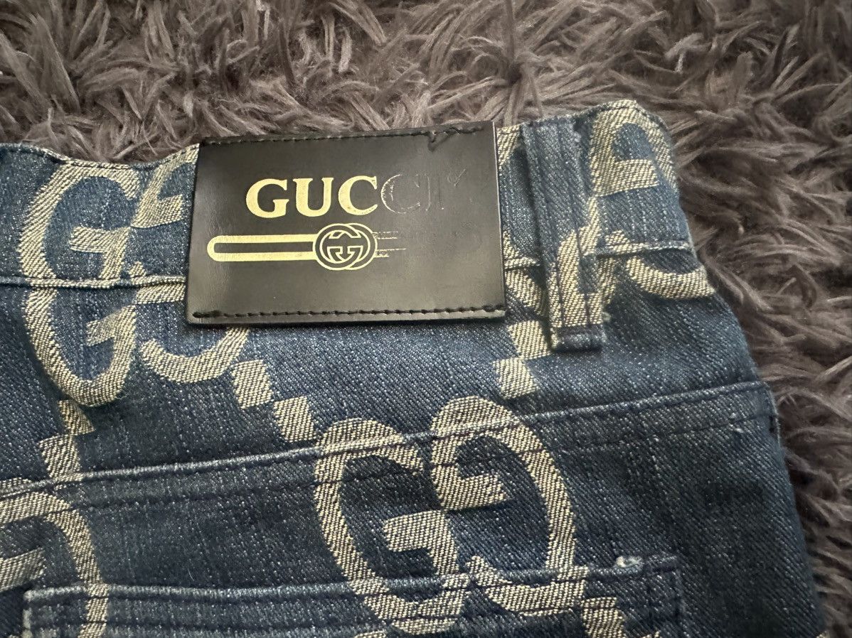 Gucci Gucci Monogram Denim Shorts Size US 30 / EU 46 - 6 Thumbnail