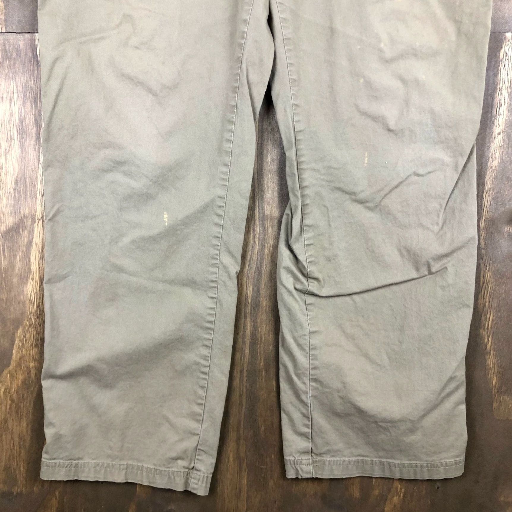 Vintage Columbia Mens Pants Brown Khakis Regular Fit Straight Leg Workwear 34x30 (34x27) Size US 34 / EU 50 - 3 Thumbnail