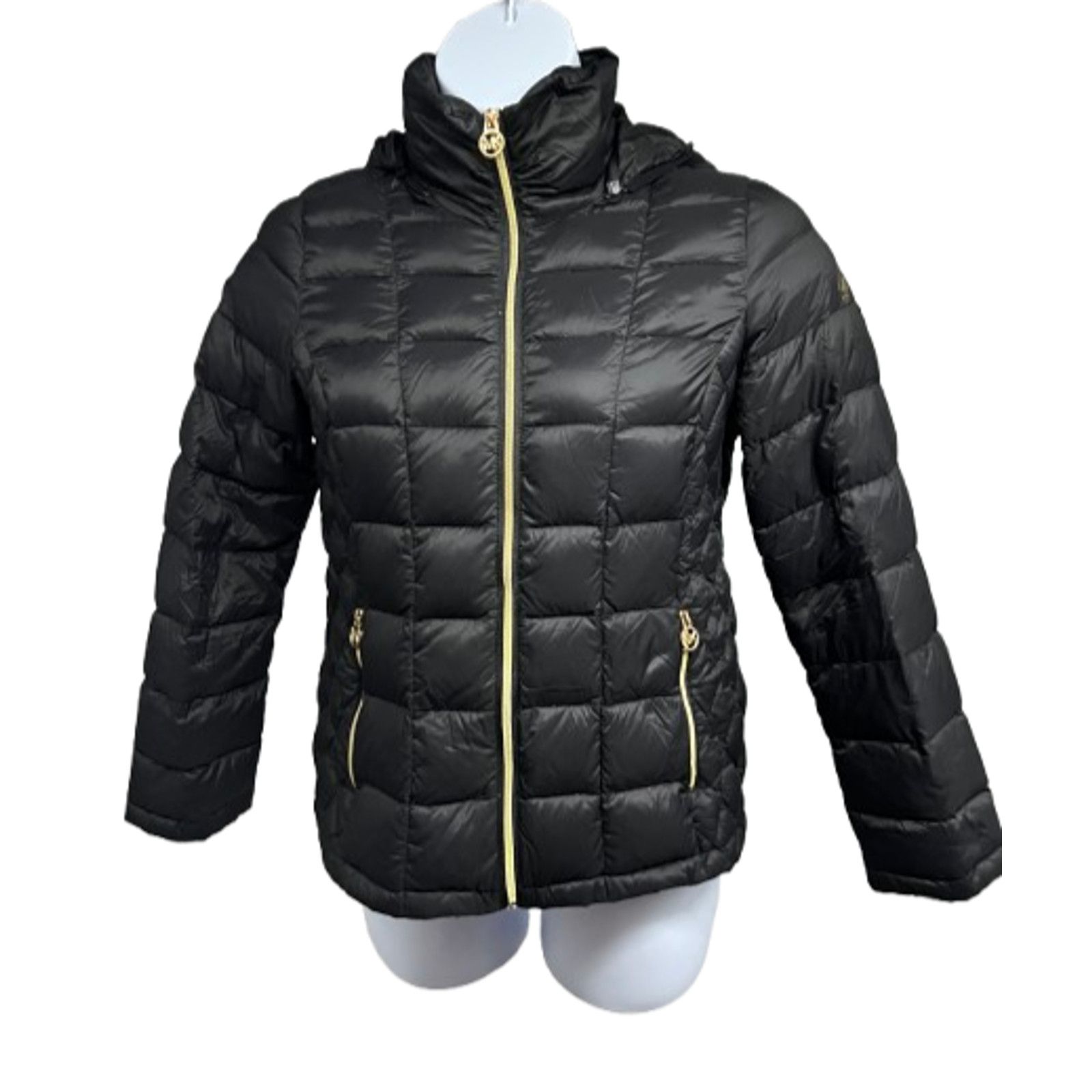 Michael Kors Michael Kors Black Down Zip Up Puffer Hooded Jacket Medium Size M / US 6-8 / IT 42-44 - 3 Thumbnail