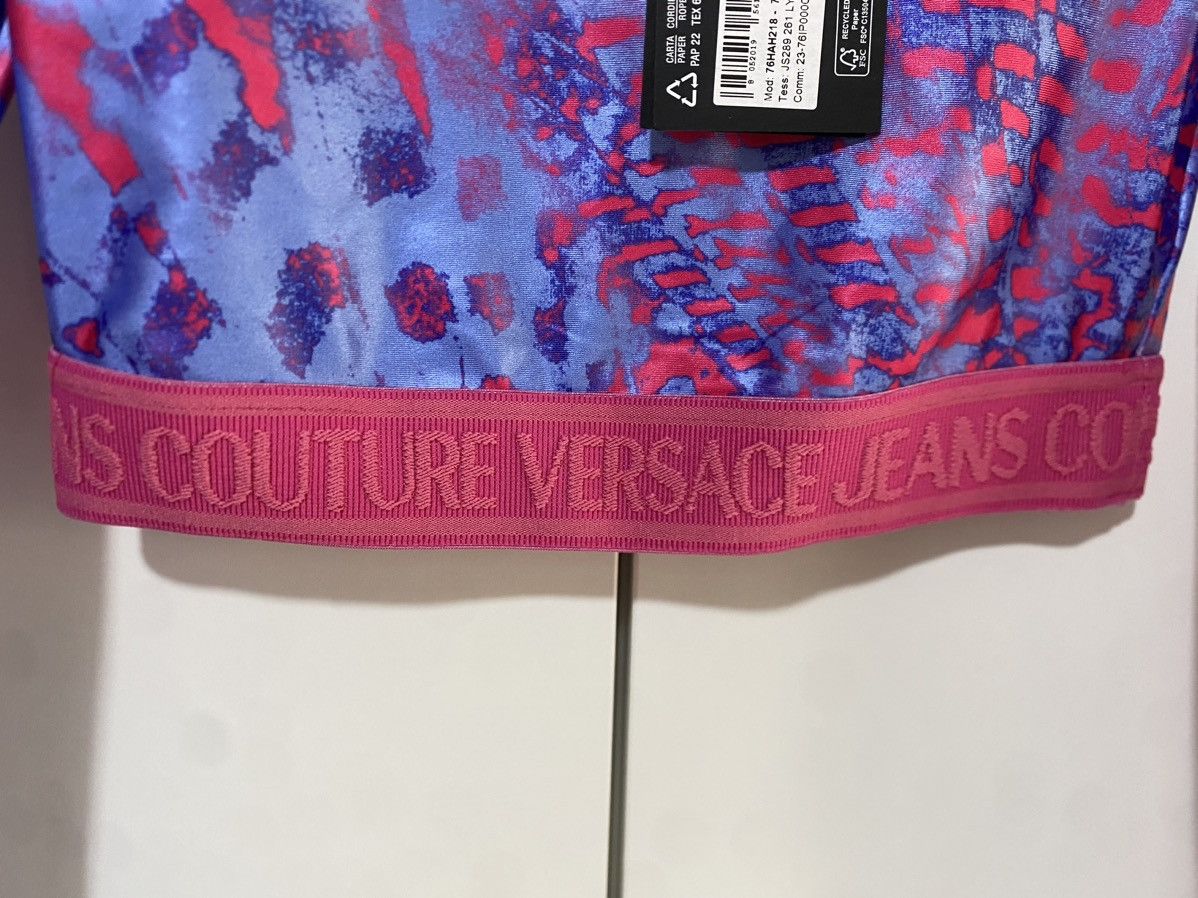 Versace Jeans Couture Animal Print Lycra T-Shirt, size 40, Pink, new with tag. * Size S / US 4 / IT 40 - 8 Thumbnail