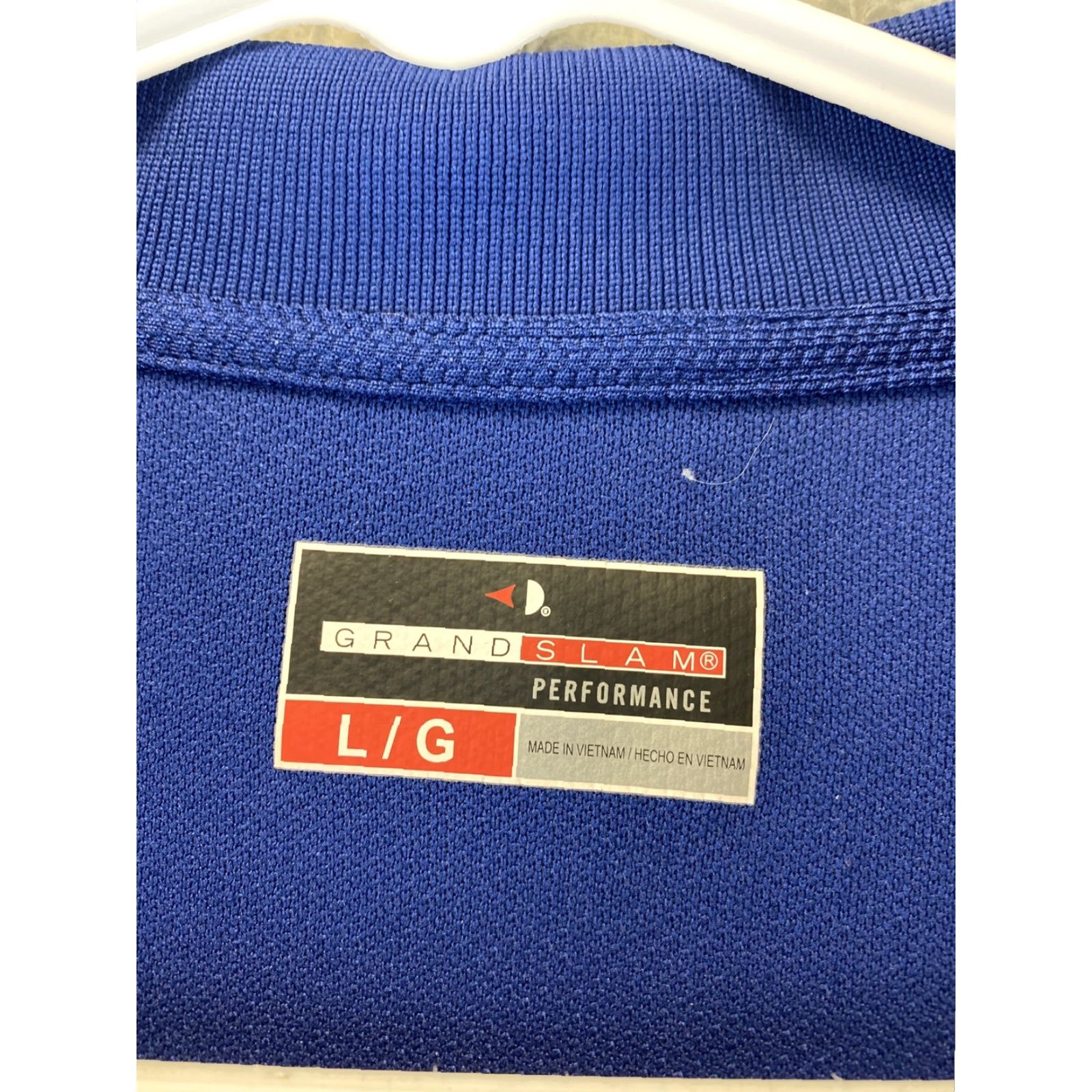 Vintage Grand Slam Men's Polo Shirt Golf Short Sleeve Size L Blue 89-23 Size US L / EU 52-54 / 3 - 6 Thumbnail