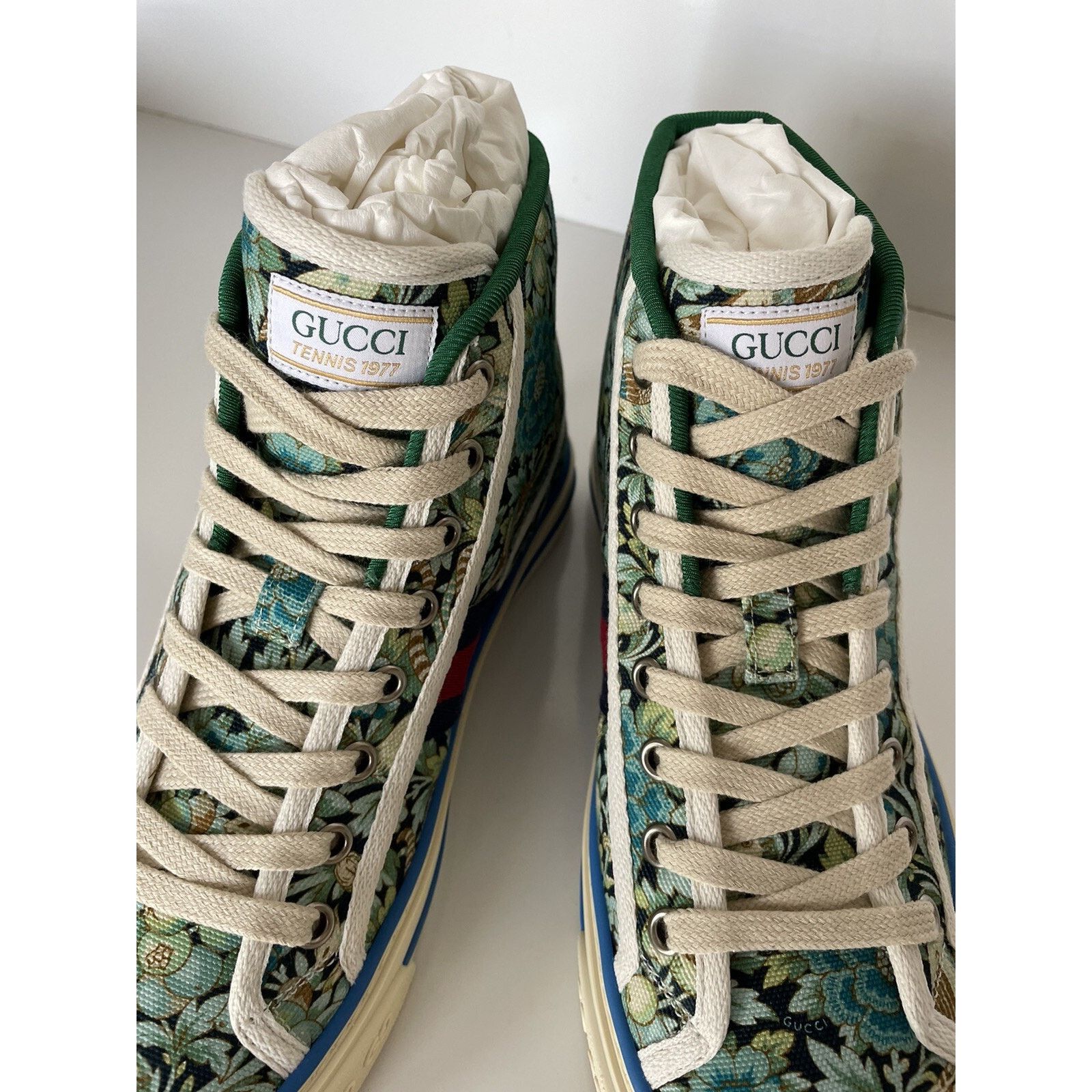 Gucci Gucci Floral Love Affair Tennis High-top Sneakers 6.5 627838 Size US 6.5 / IT 36.5 - 6 Thumbnail