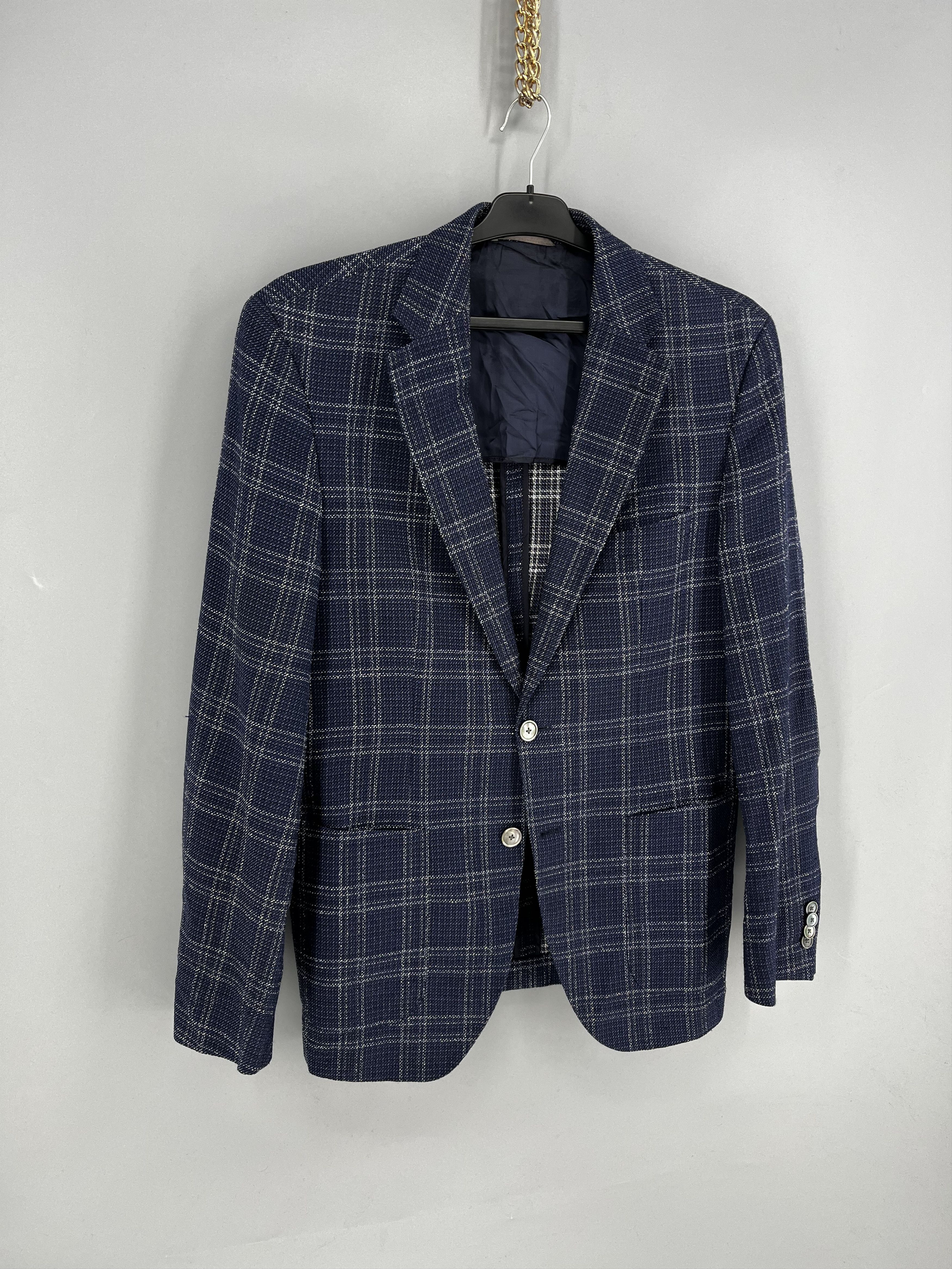 Band Tees Vintage Hugo Boss blazer men wool 38R M multi wool Size 38R - 2 Thumbnail