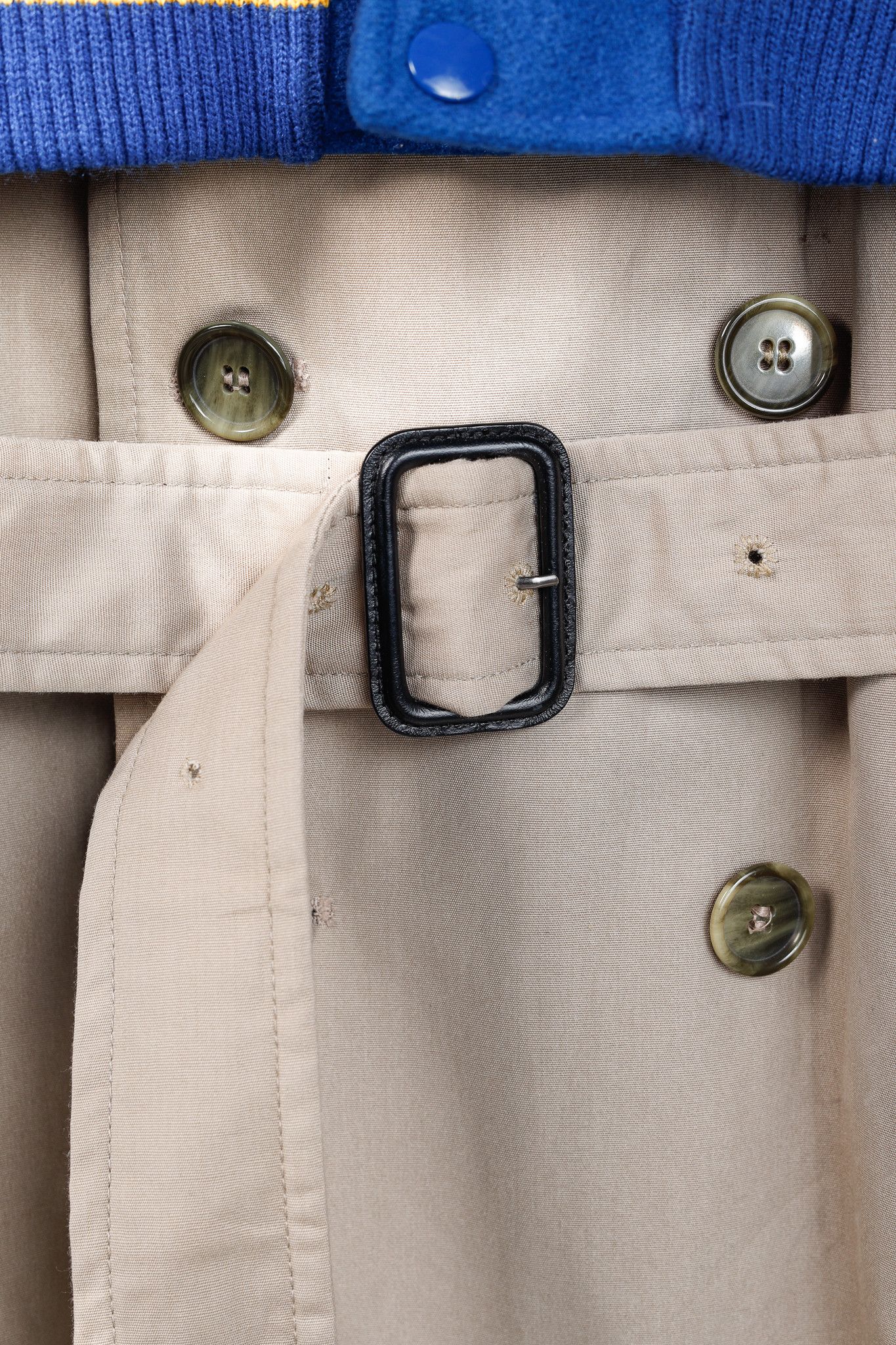 Designer Dry Clean Only Varsity Trench Coat Size L / US 10 / IT 46 - 10 Thumbnail