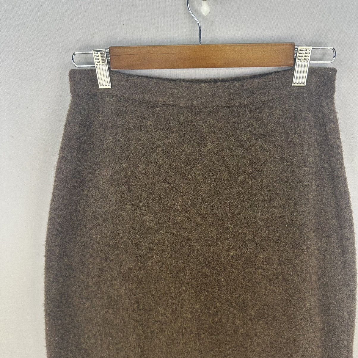 Other Vintage 90s Wool Midi Skirt Made in Italy Size 26” - 30” Size 29" - 5 Thumbnail